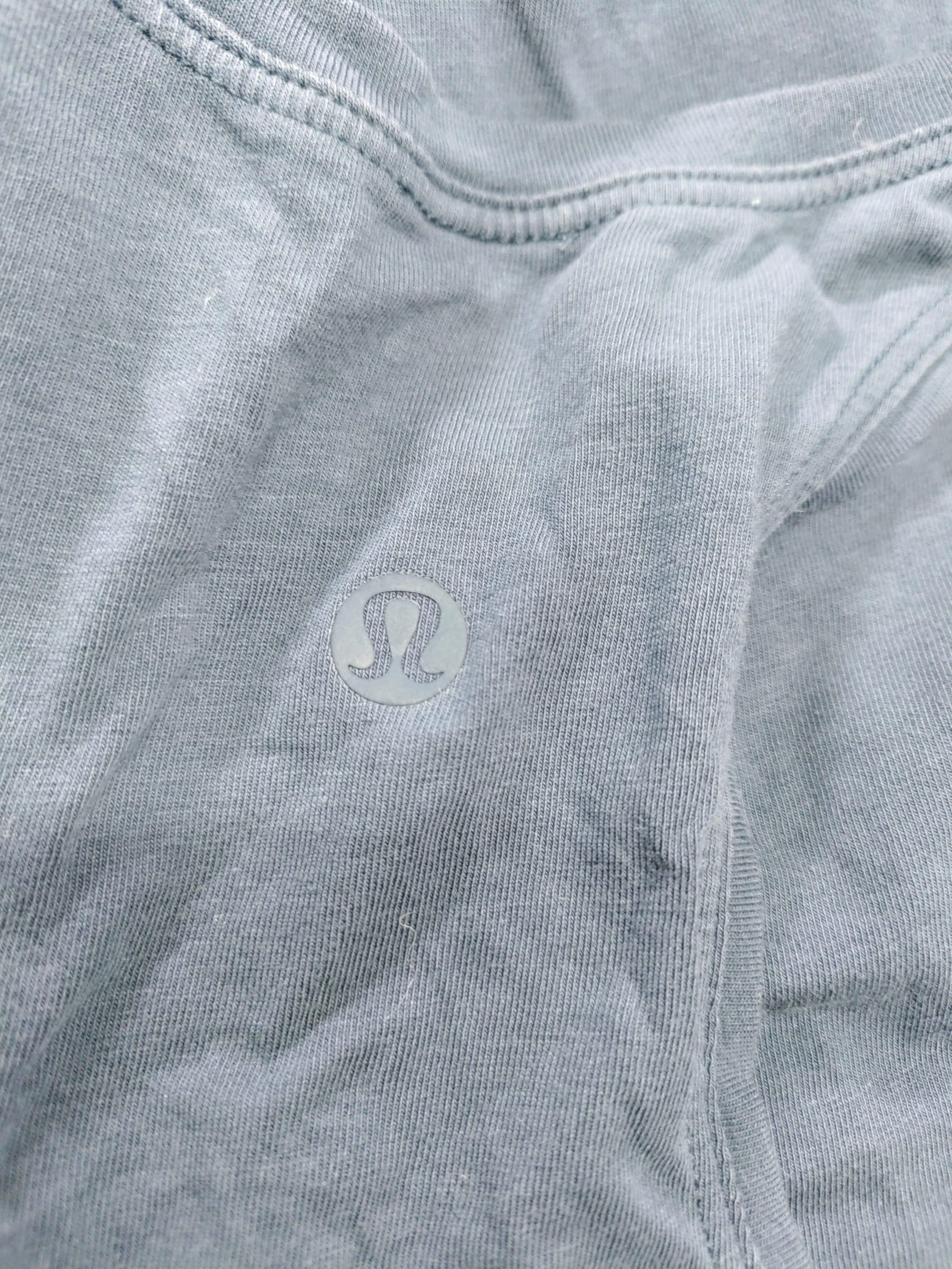 Lululemon Women's T-Shirt M Blue 100% Cotton Sleeveless Round Neck Basic - Image 5