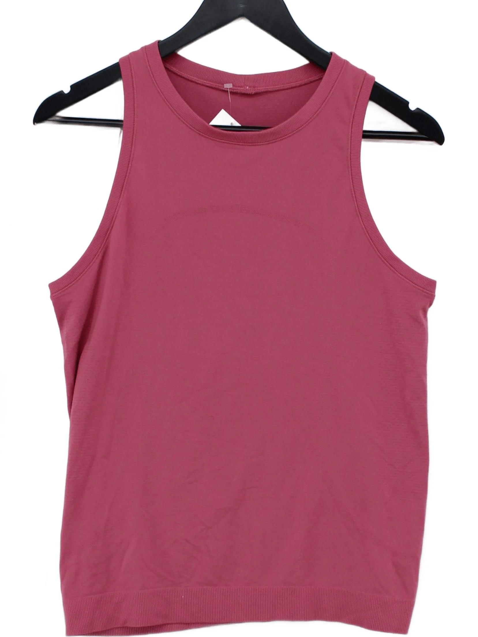 Lululemon Women's T-Shirt M Pink 100% Other Sleeveless Round Neck Basic