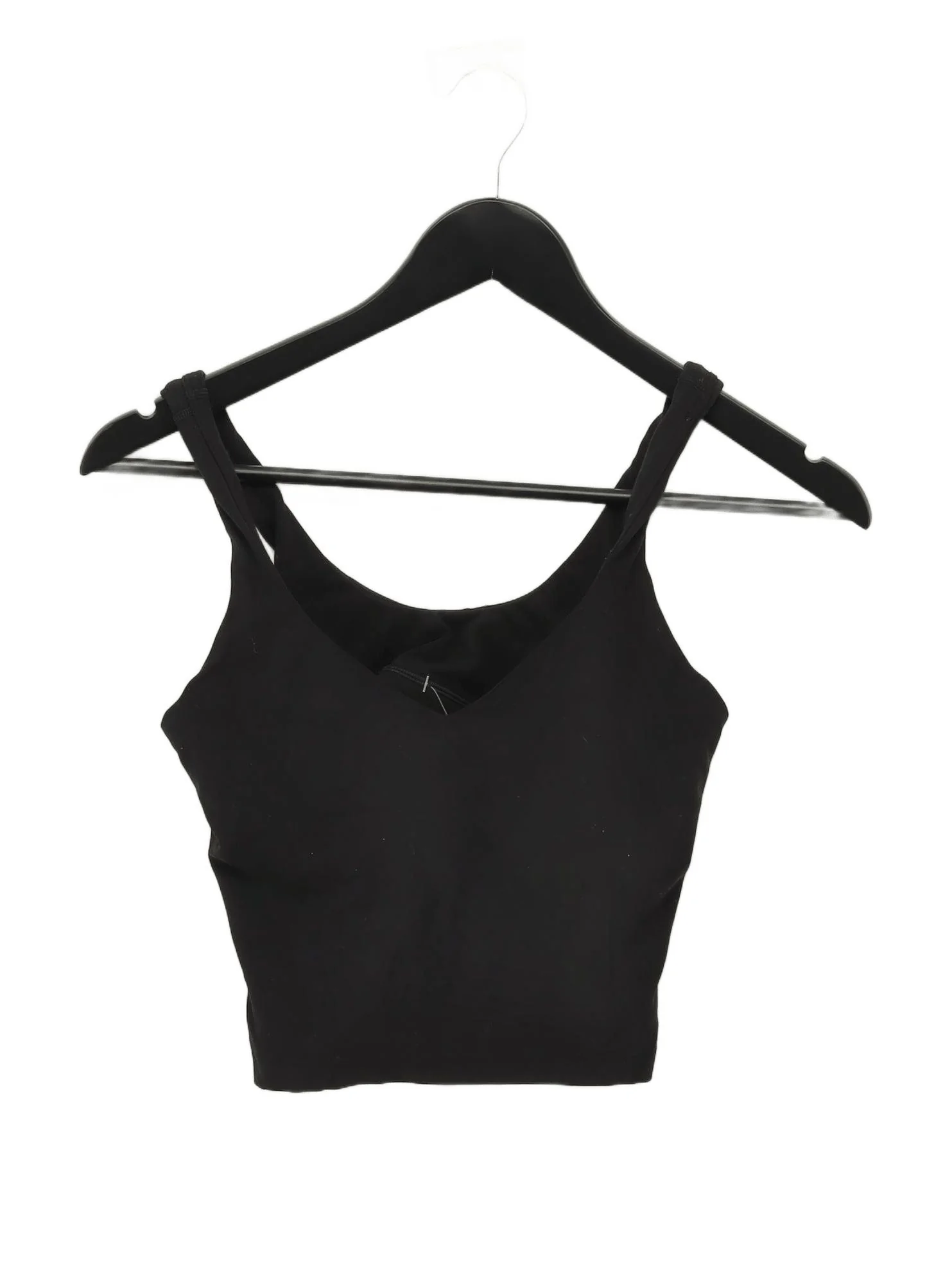Lululemon Women's T-Shirt S Black 100% Other Sleeveless V-Neck Basic