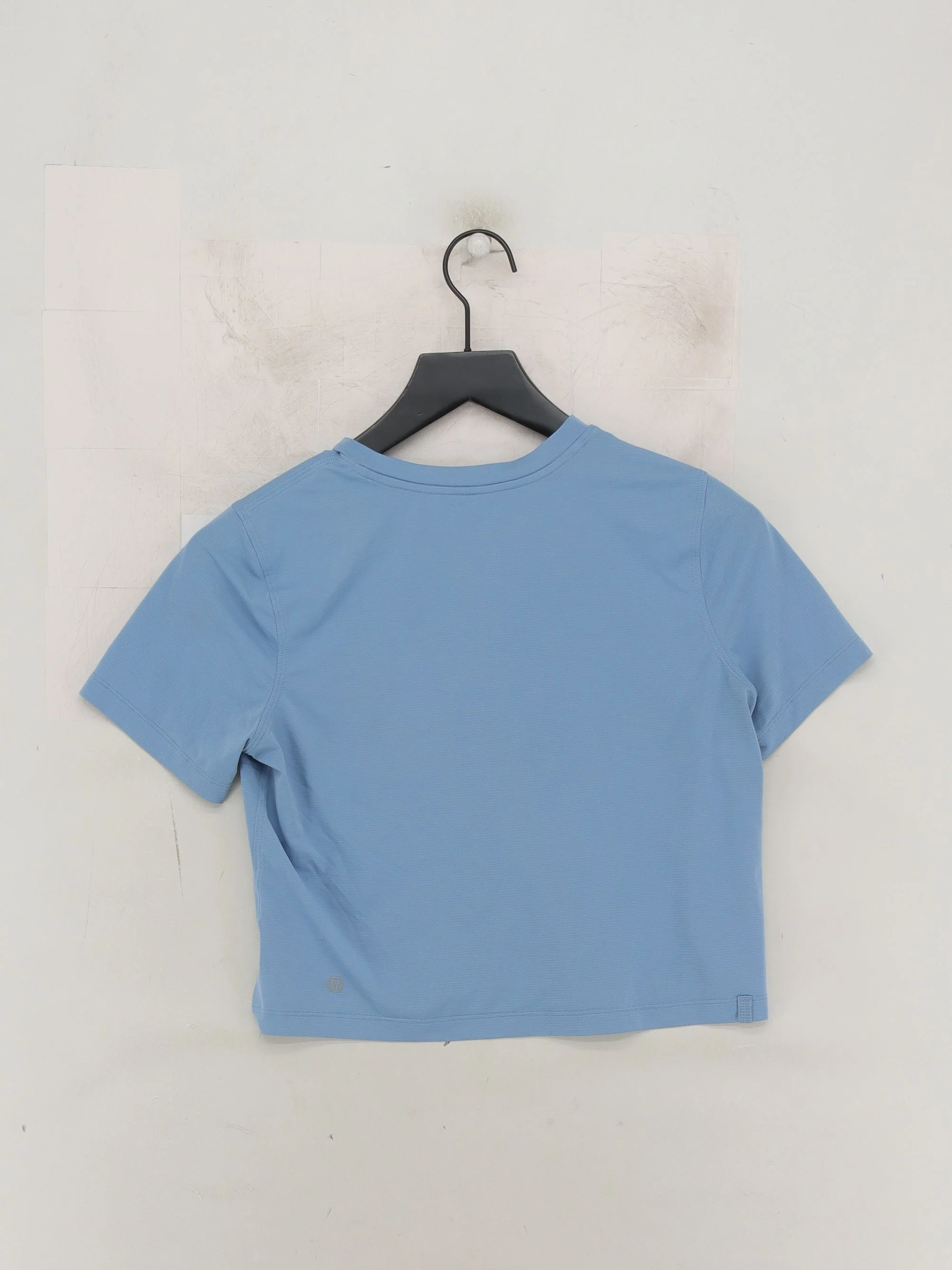 Lululemon Women's T-Shirt S Blue 100% Other Short Sleeve Round Neck Basic - Image 2