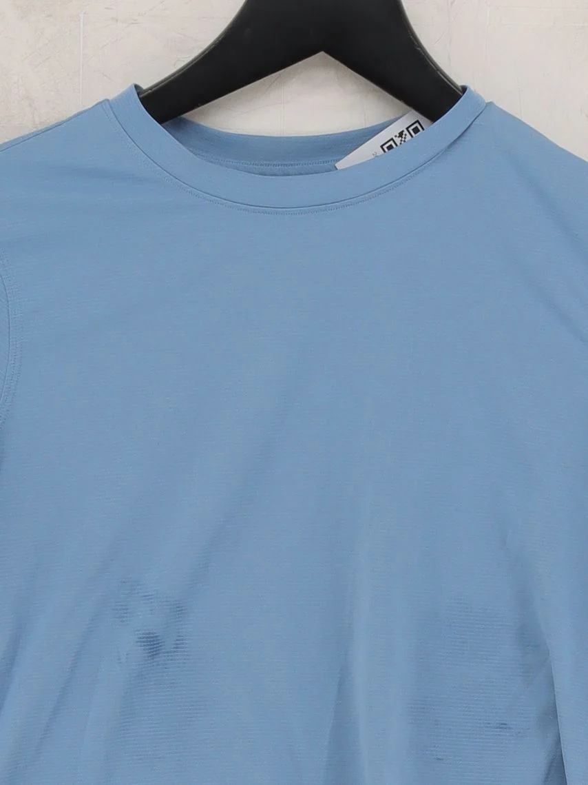 Lululemon Women's T-Shirt S Blue 100% Other Short Sleeve Round Neck Basic - Image 3