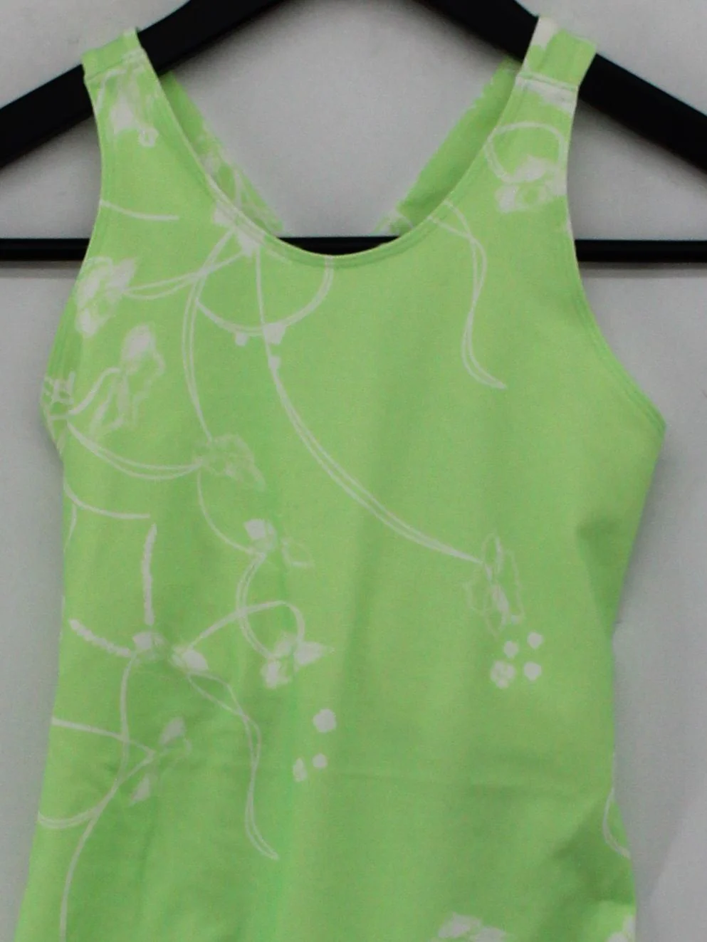 Lululemon Women's T-Shirt S Green Floral 100% Other Sleeveless Basic - Image 3