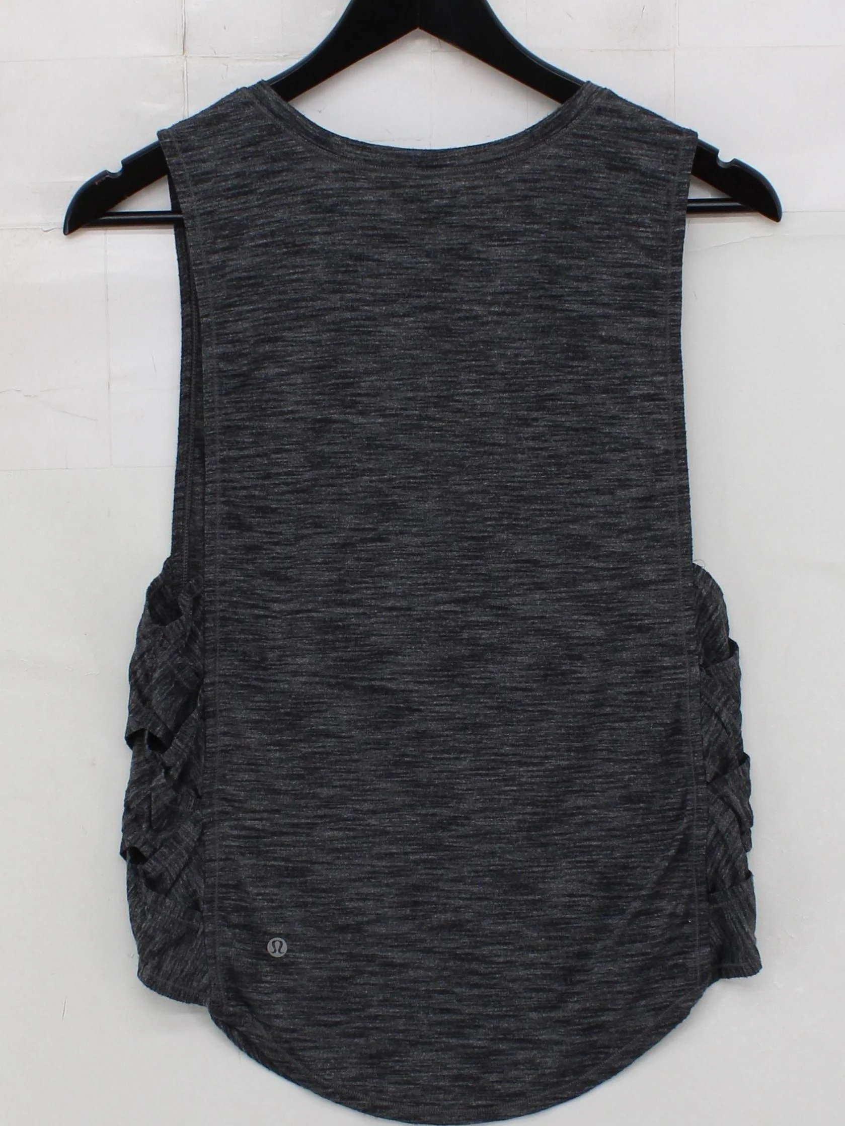 Lululemon Women's T-Shirt S Grey Nylon with Polyester, Elastane Sleeveless Basic - Image 2