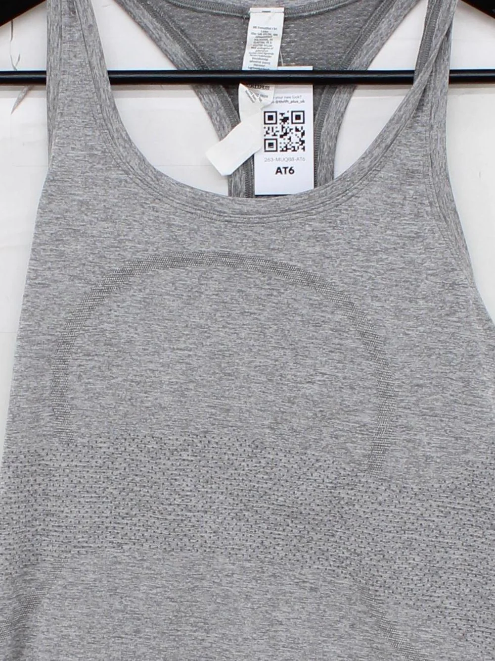 Lululemon Women's T-Shirt S Grey Nylon with Polyester, Elastane Sleeveless Basic - Image 3