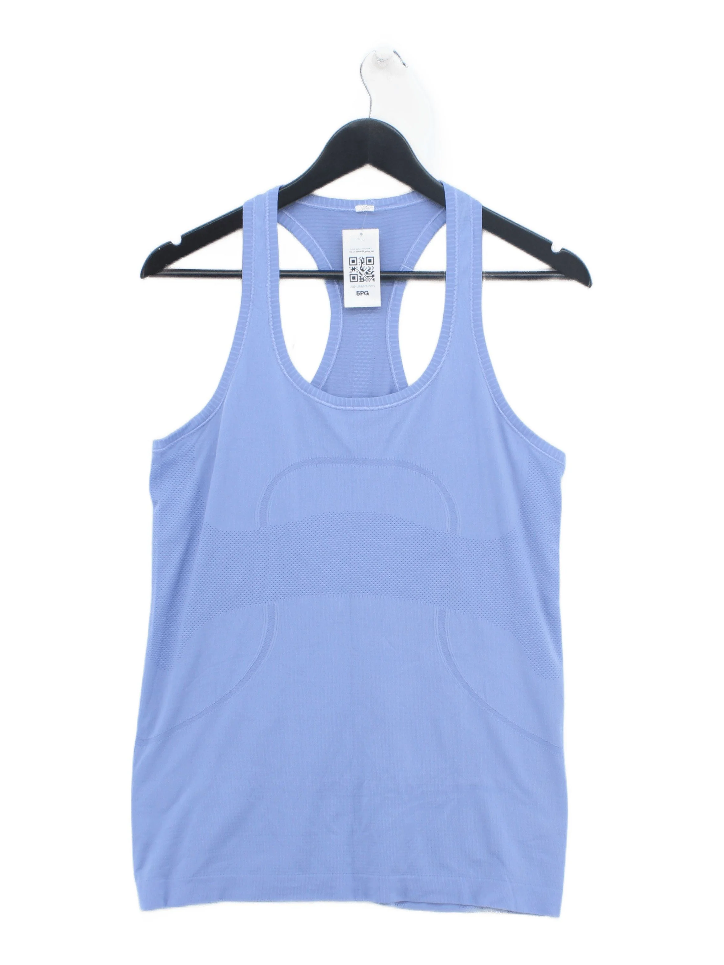 Lululemon Women's T-Shirt UK 14 Blue Nylon with Lyocell Modal, Elastane Basic