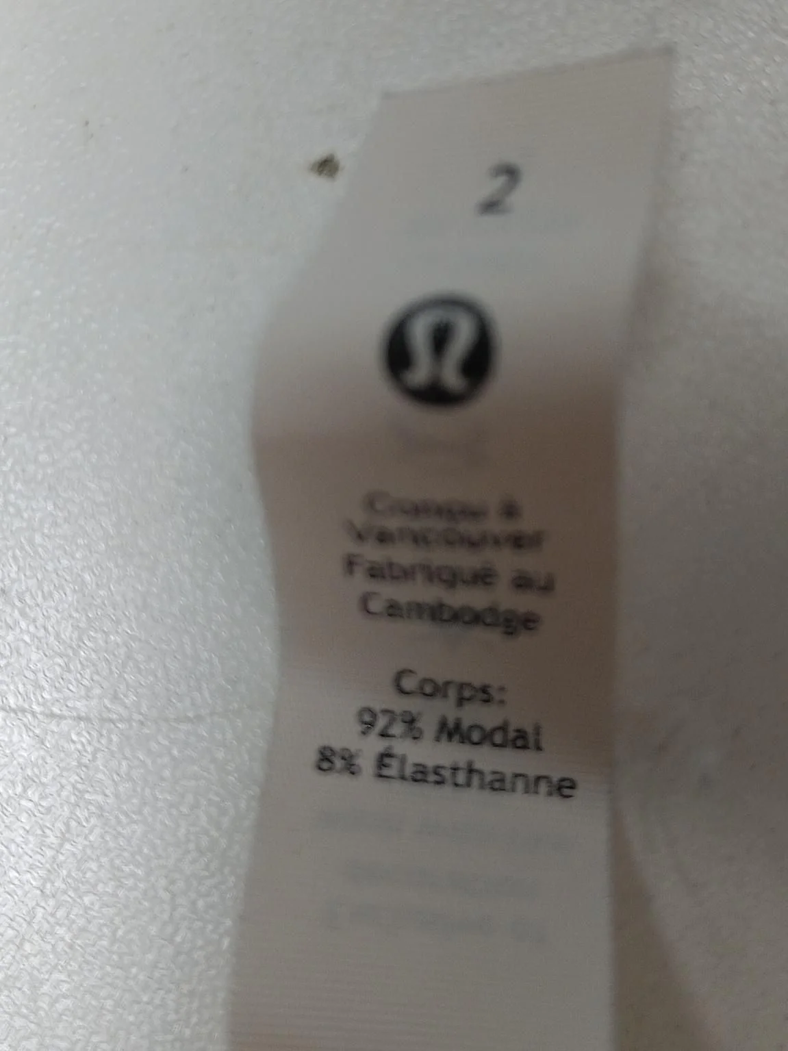Lululemon Women's T-Shirt UK 6 Cream Lyocell Modal with Elastane Basic - Image 7