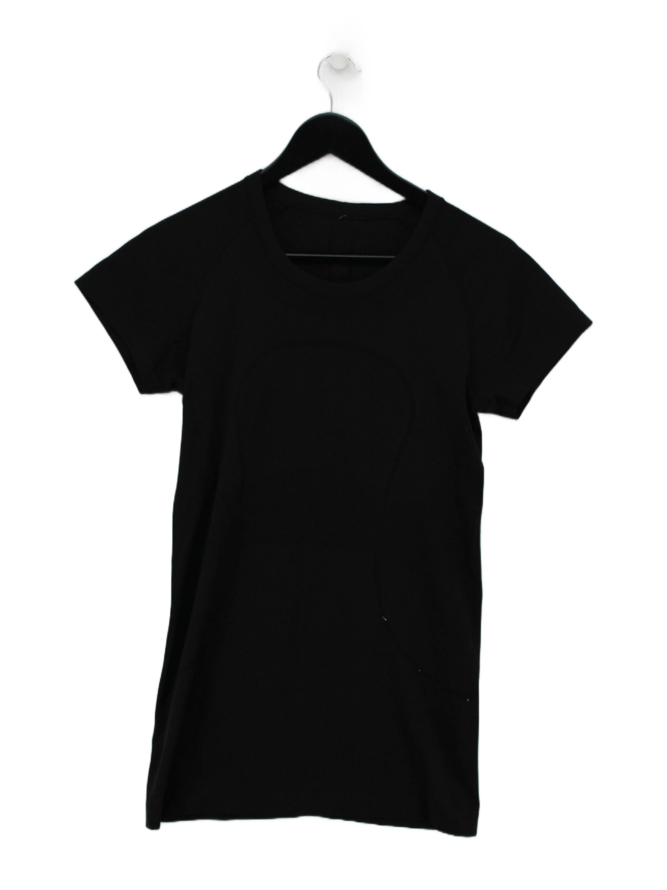 Lululemon Women's T-Shirt UK 8 Black 100% Other Short Sleeve Round Neck Basic