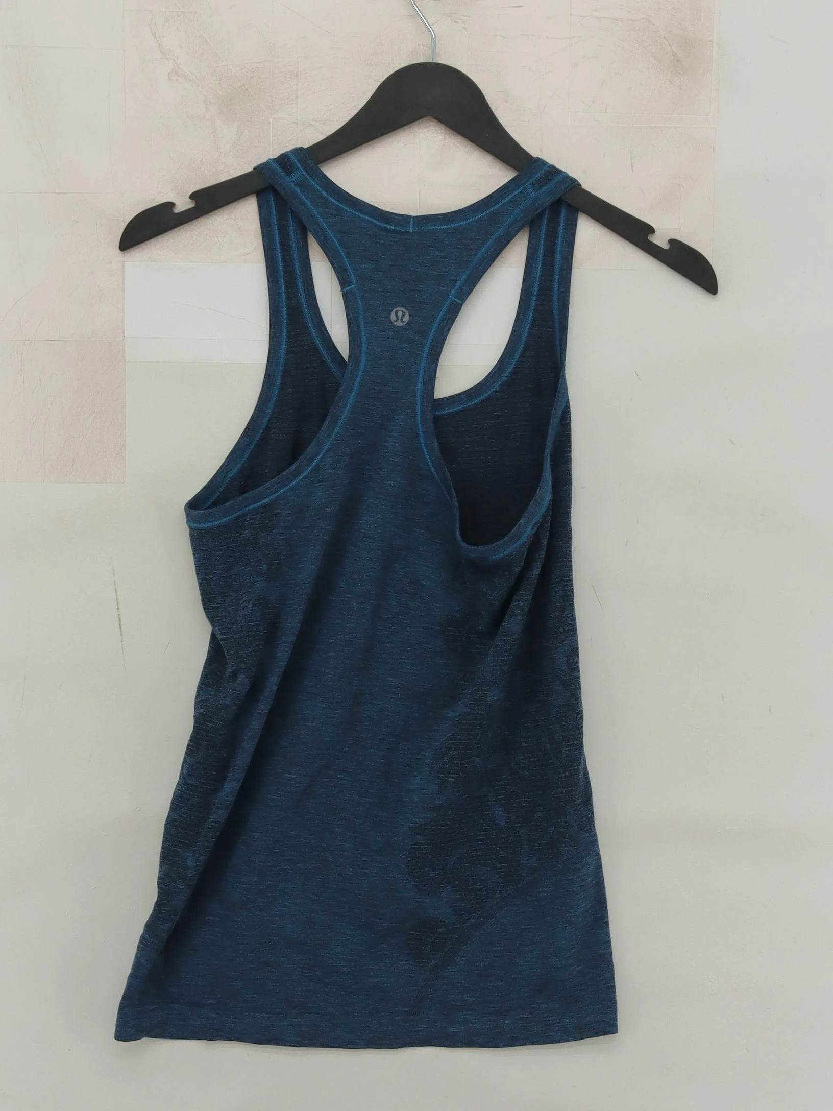 Lululemon Women's T-Shirt UK 8 Blue Nylon with Elastane Sleeveless Basic - Image 2