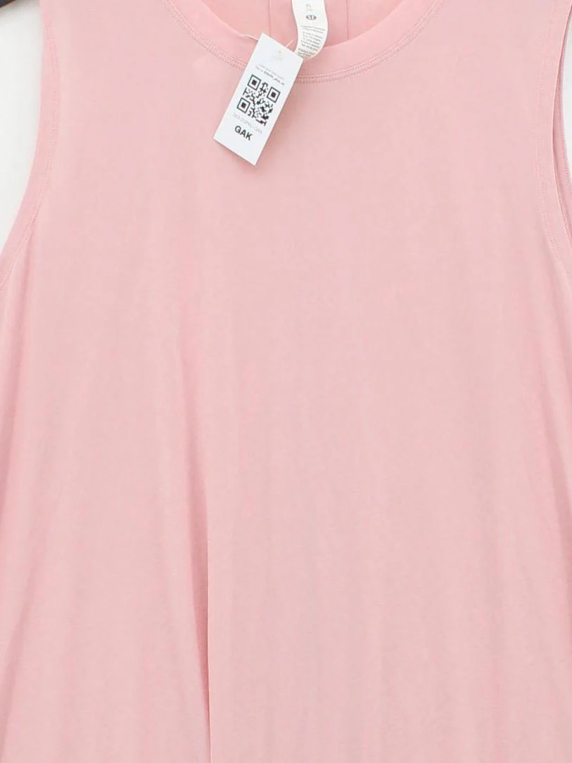 Lululemon Women's T-Shirt XL Pink Polyester with Spandex Basic New with tags - Image 3