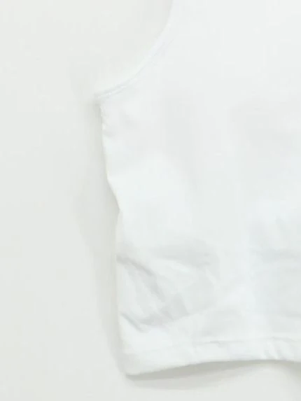 Lululemon Women's Top UK 8 White Nylon with Spandex Cropped - Image 4