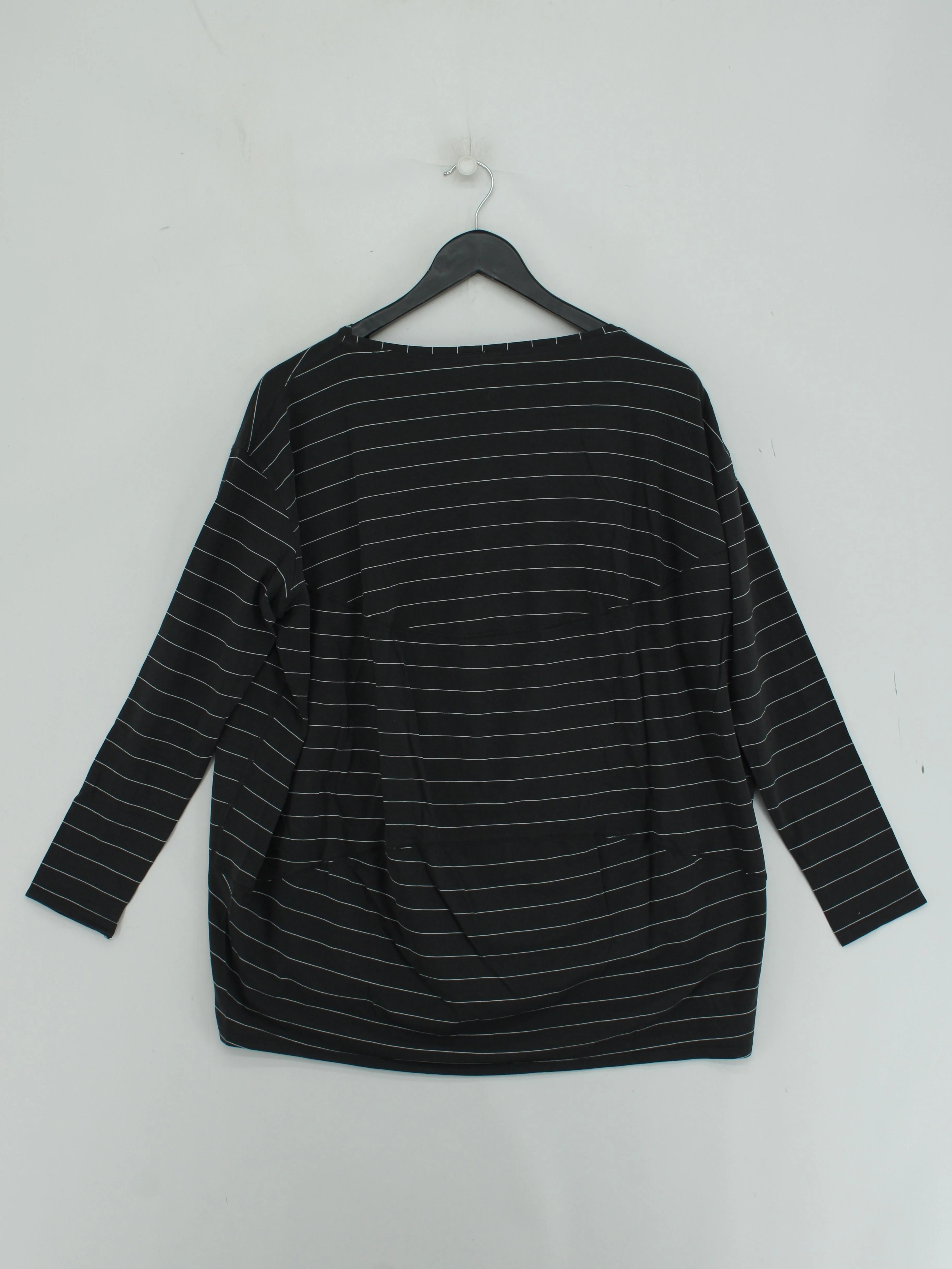 Lululemon Women's Top XL Grey Striped 100% Other Long Sleeve Round Neck Basic - Image 2