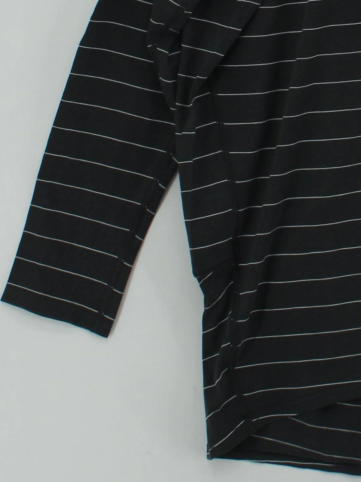 Lululemon Women's Top XL Grey Striped 100% Other Long Sleeve Round Neck Basic - Image 4