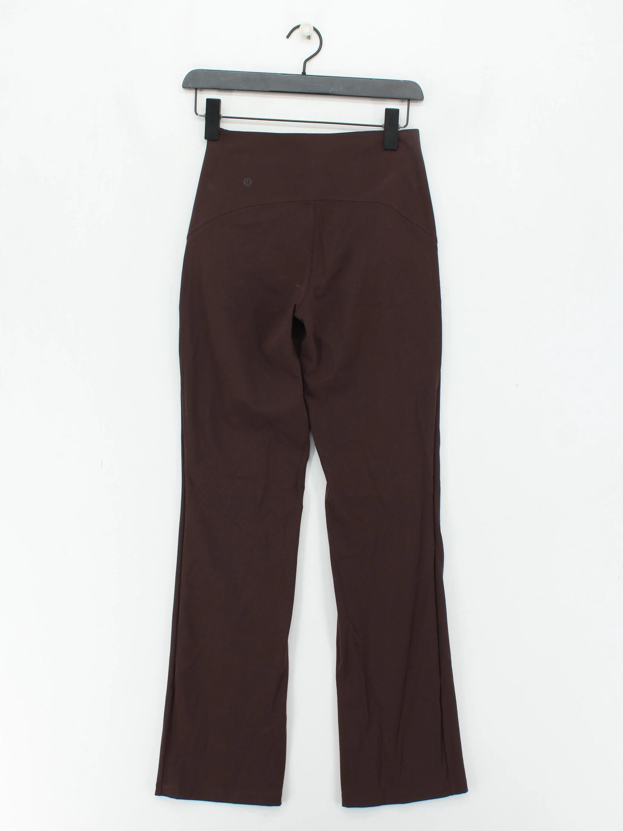 Lululemon Women's Trousers UK 8 Brown Nylon with Elastane Straight Sweatpants - Image 2