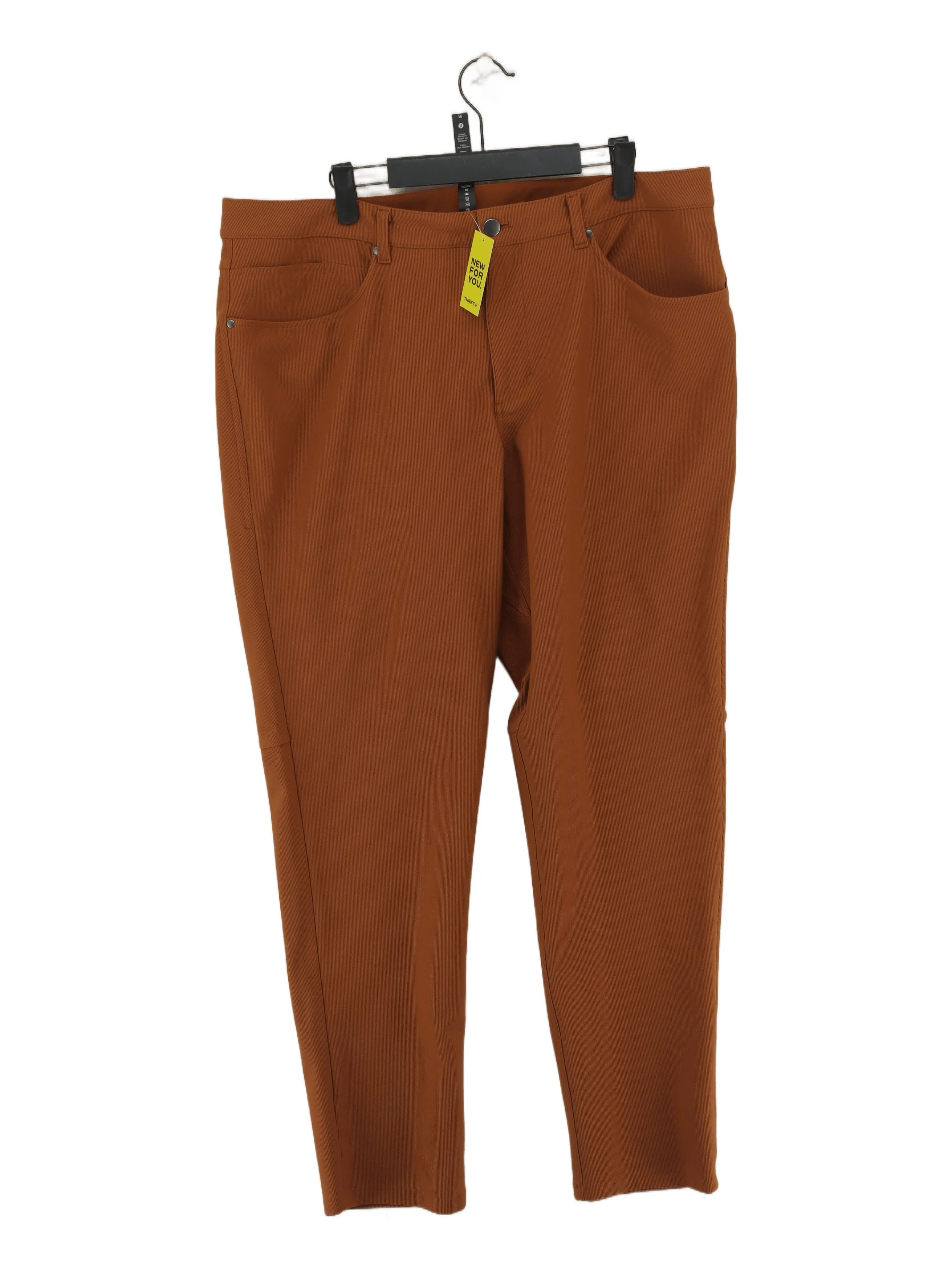 Lululemon Women's Trousers W 38 in Tan Polyester with Elastane Straight Chino
