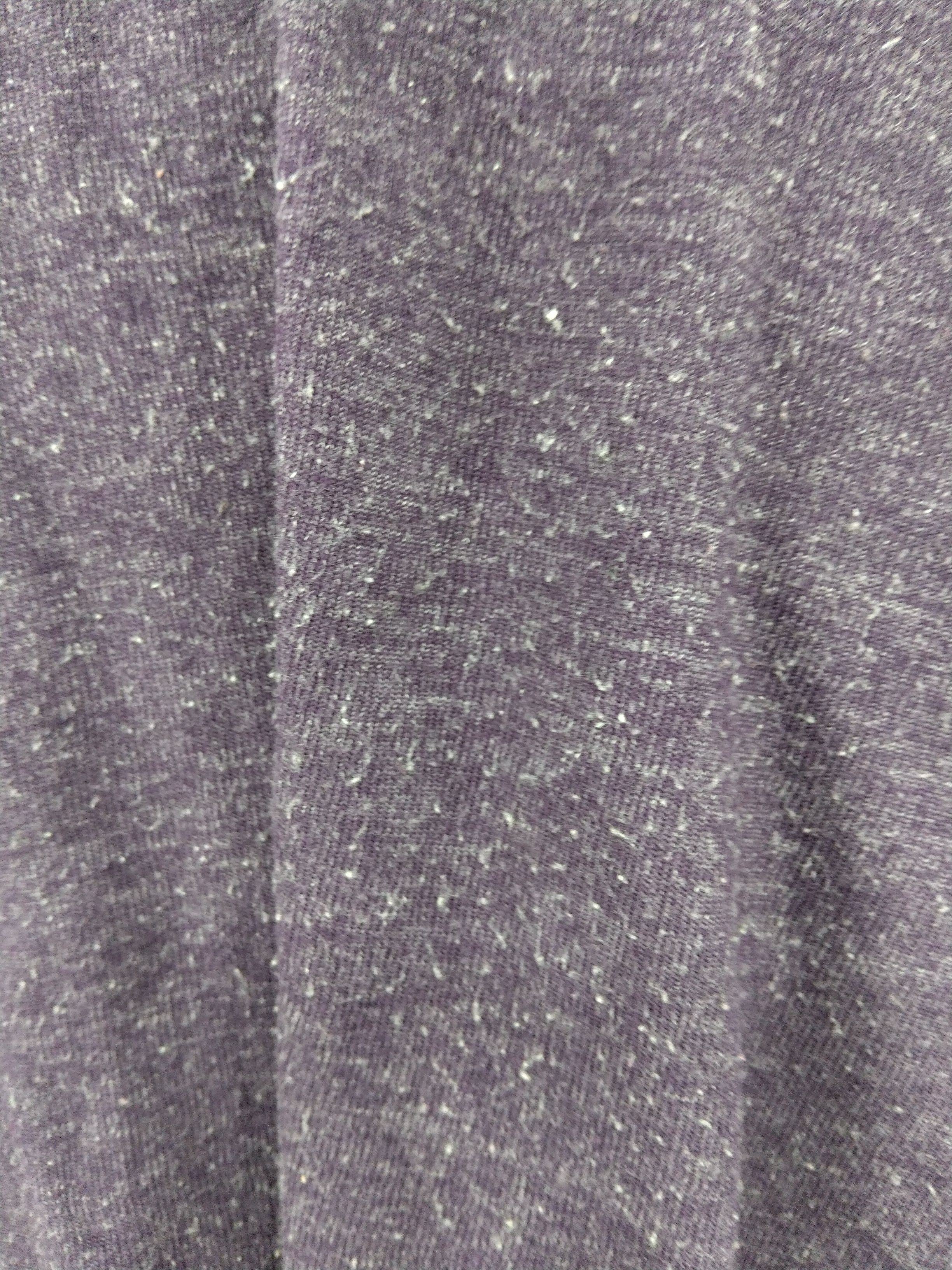 Lux Women's Top M Purple Rayon with Polyester 3/4 Sleeve V-Neck Basic - Image 5