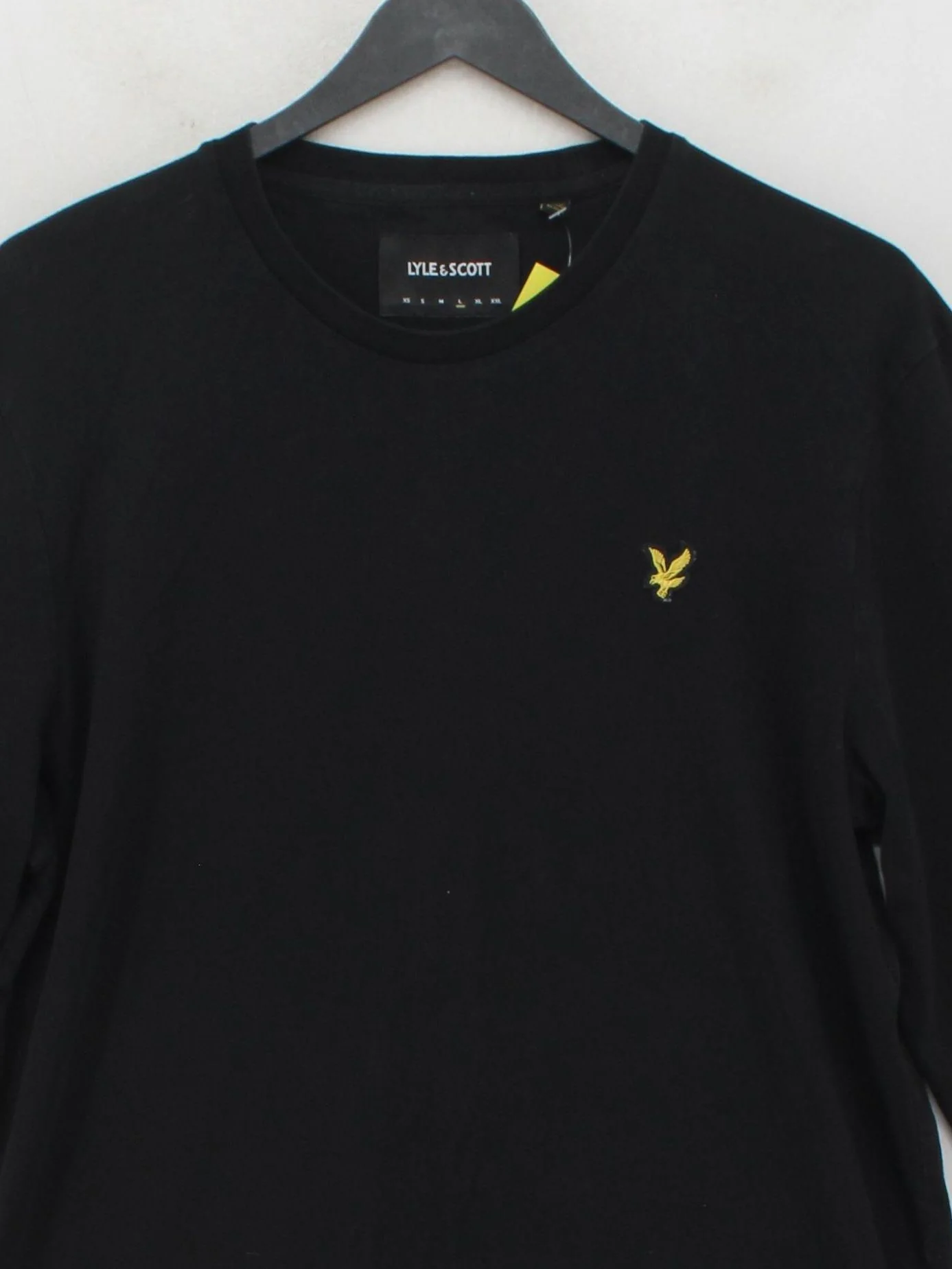 Lyle & Scott Men's Hoodie L Black 100% Cotton Pullover - Image 3