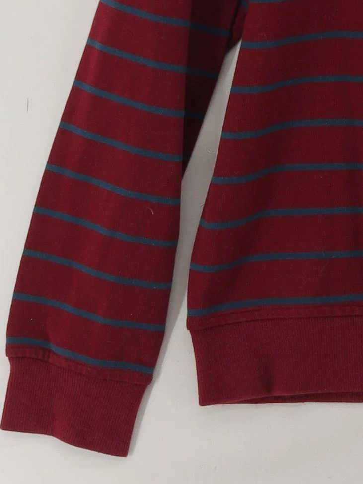 Lyle & Scott Men's Hoodie M Red Striped 100% Cotton Pullover - Image 4