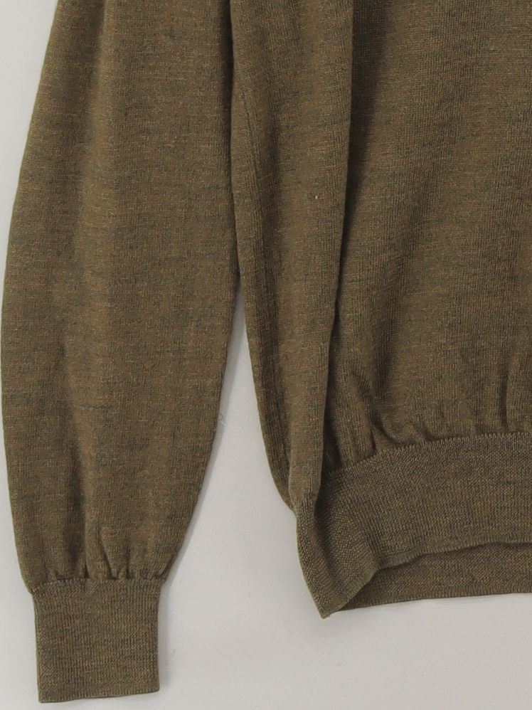 Lyle & Scott Men's Jumper M Green 100% Wool V-Neck Pullover - Image 4