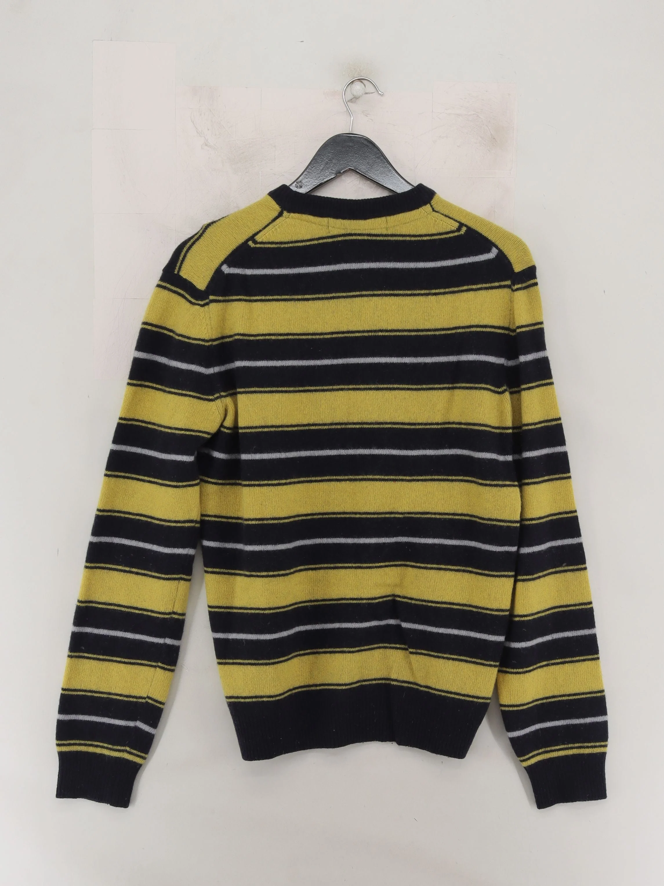 Lyle & Scott Men's Jumper M Multi Striped Wool with Polyamide Crew Neck Pullover - Image 2