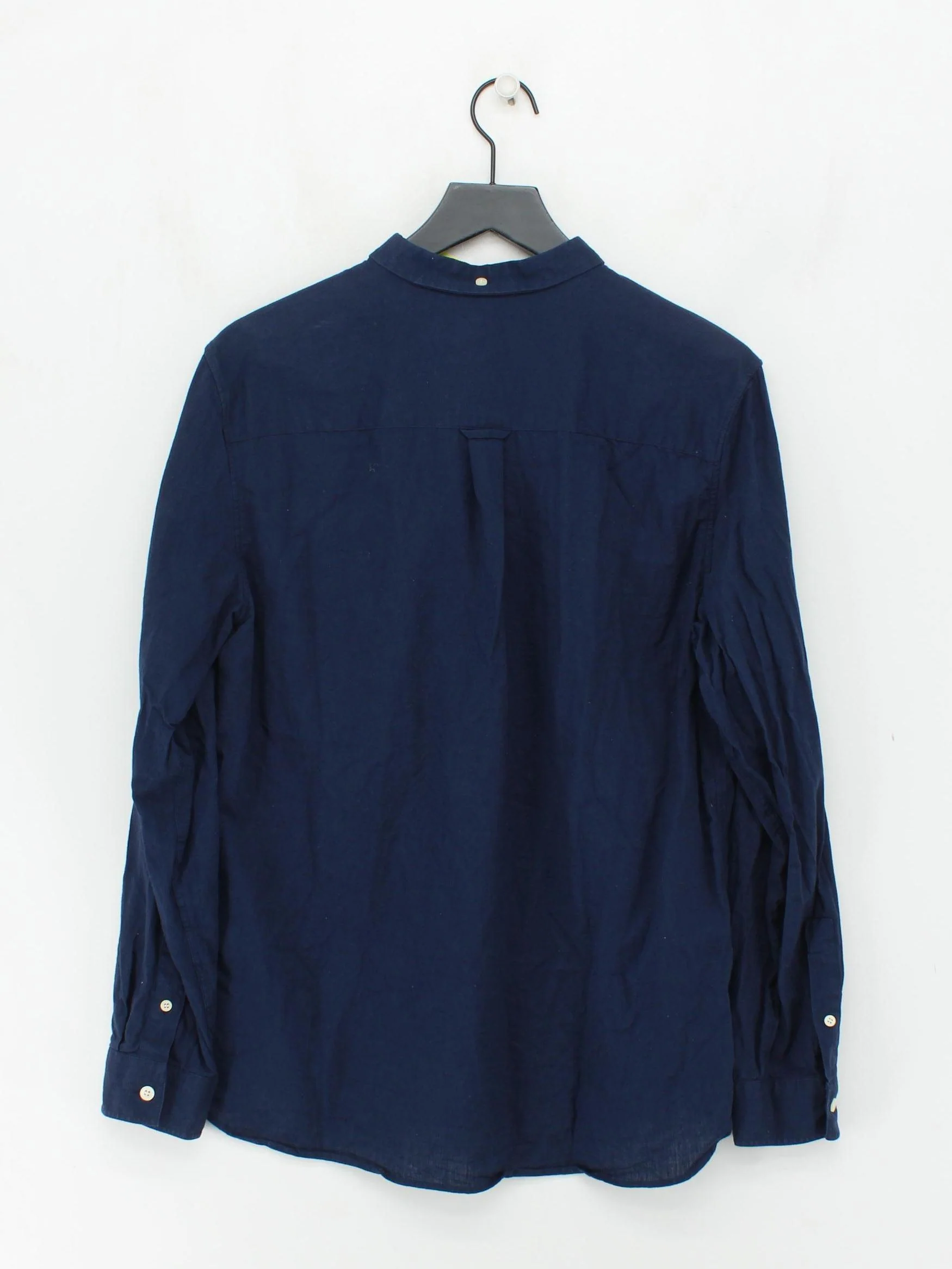 Lyle & Scott Men's Shirt L Blue Cotton with Linen Basic - Image 2