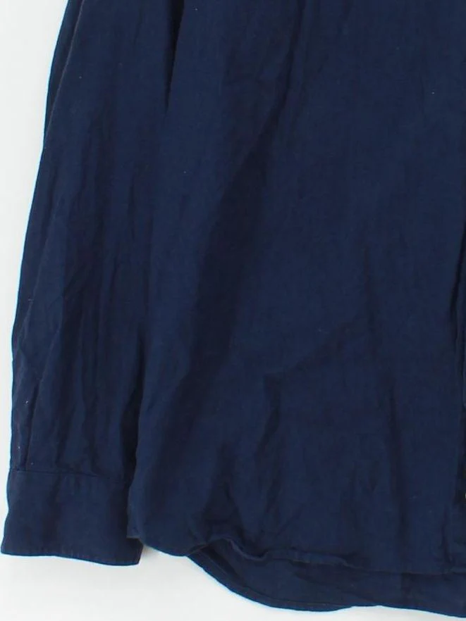 Lyle & Scott Men's Shirt L Blue Cotton with Linen Basic - Image 4