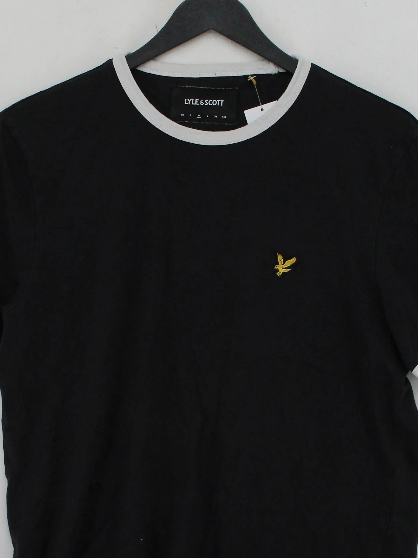 Lyle & Scott Men's T-Shirt M Black 100% Cotton Basic - Image 3