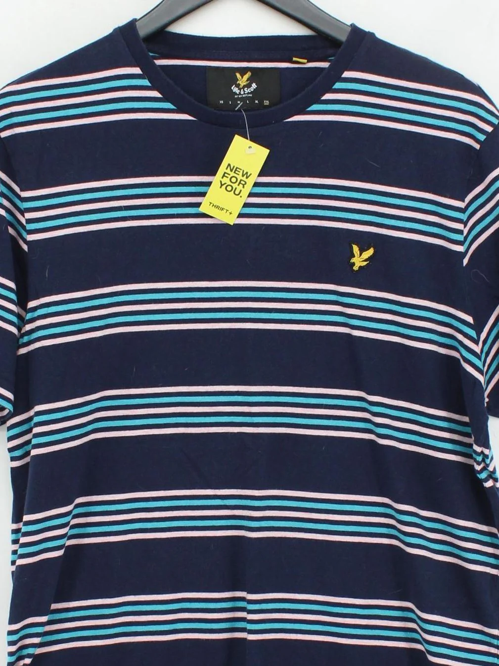 Lyle & Scott Men's T-Shirt XXL Multi Striped 100% Cotton Basic - Image 3
