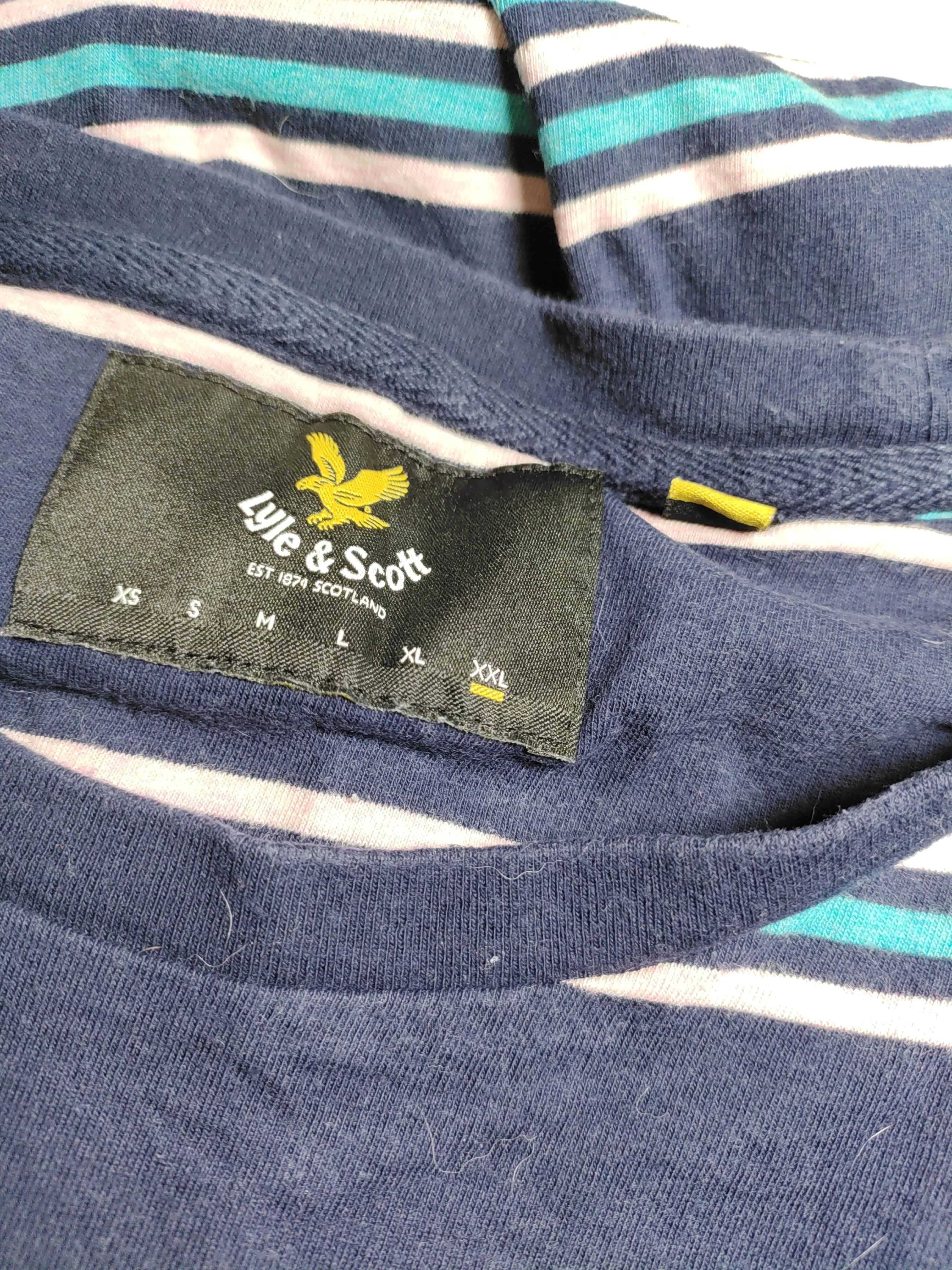 Lyle & Scott Men's T-Shirt XXL Multi Striped 100% Cotton Basic - Image 5