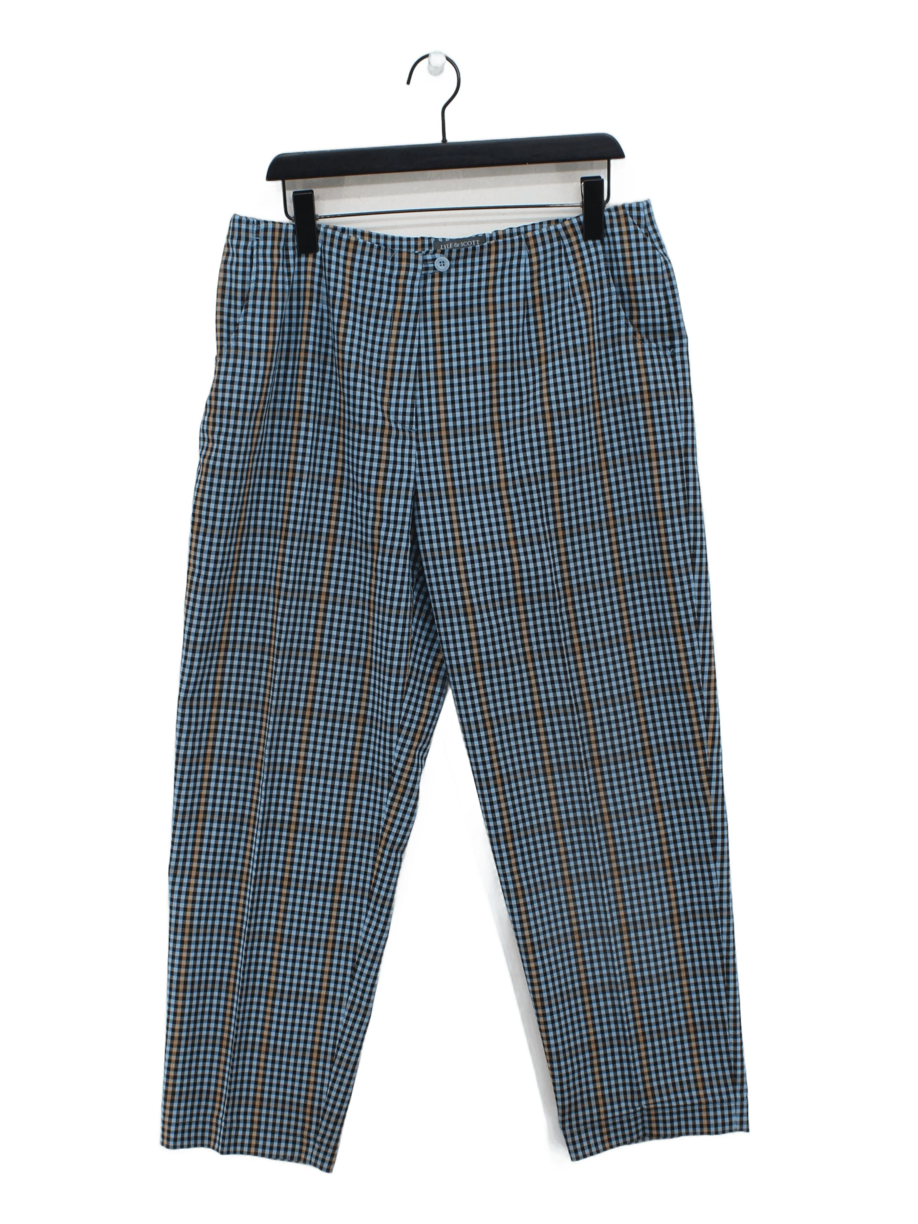 Lyle & Scott Men's Trousers W 38 in Multi Wool with Polyester, Elastane Chino