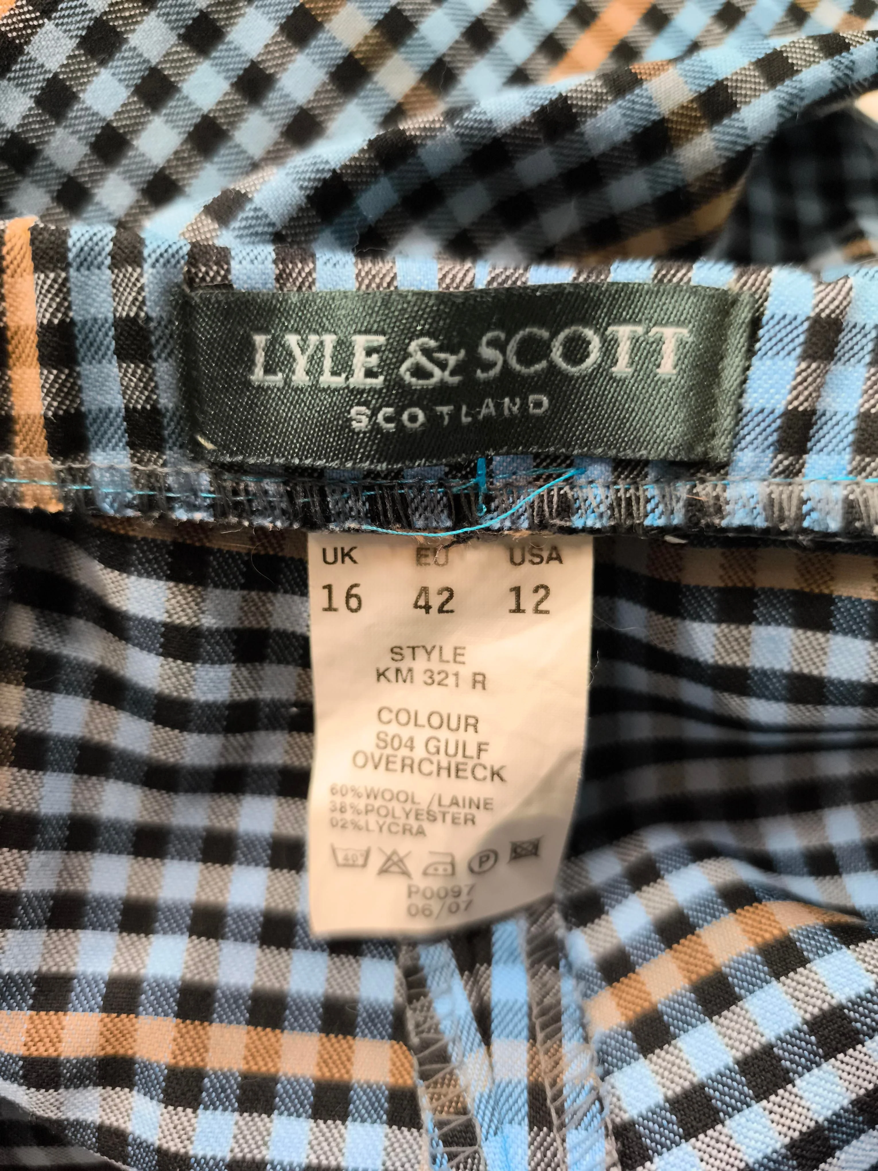 Lyle & Scott Men's Trousers W 38 in Multi Wool with Polyester, Elastane Chino - Image 5