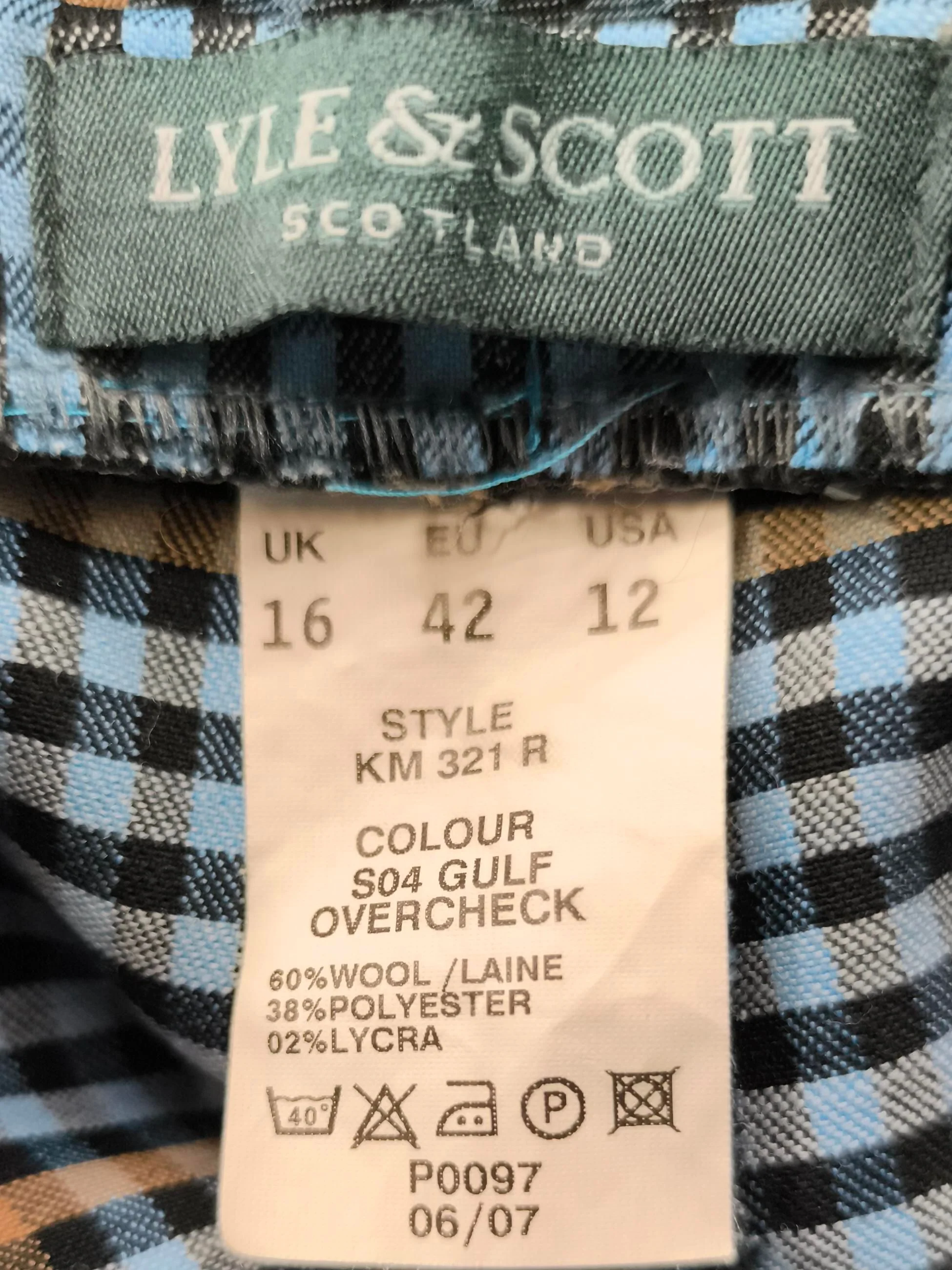 Lyle & Scott Men's Trousers W 38 in Multi Wool with Polyester, Elastane Chino - Image 6