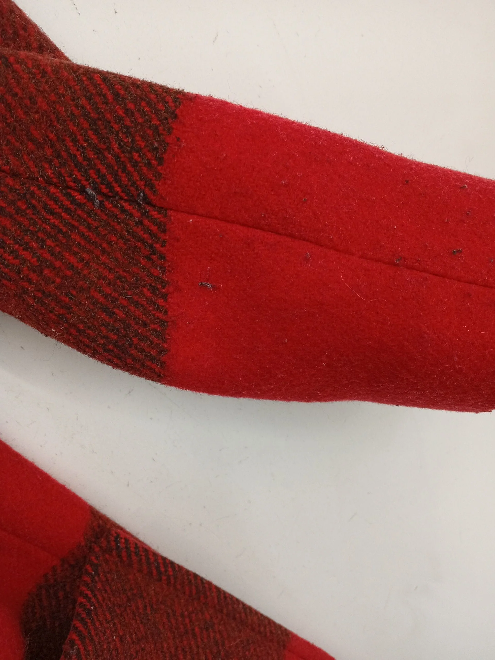 M.i.h Jeans Women's Coat M Red Striped 100% Wool Overcoat - Image 5