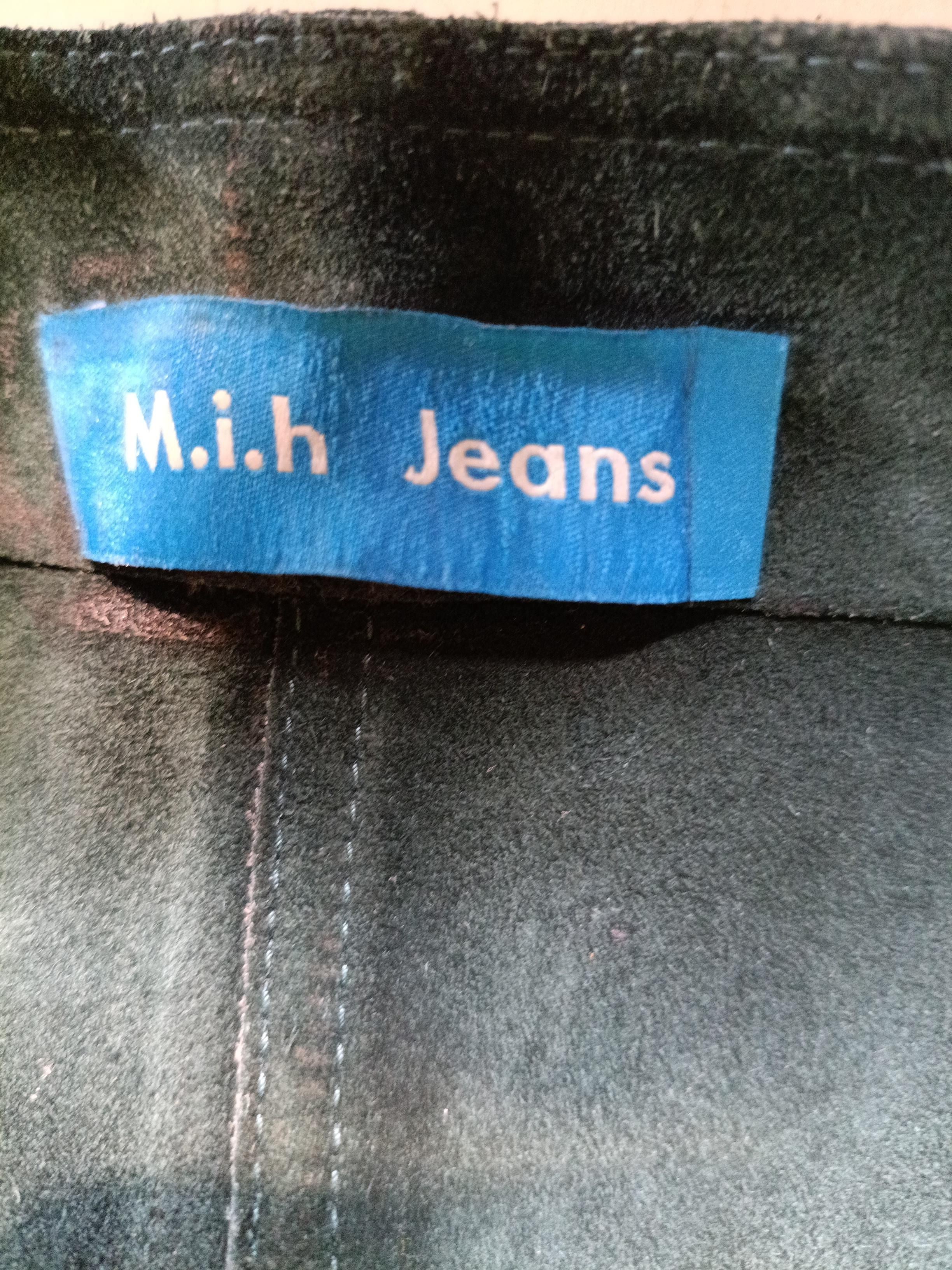 M.i.h Jeans Women's Mini Skirt S Green 100% Suede Short Mini - Image 6