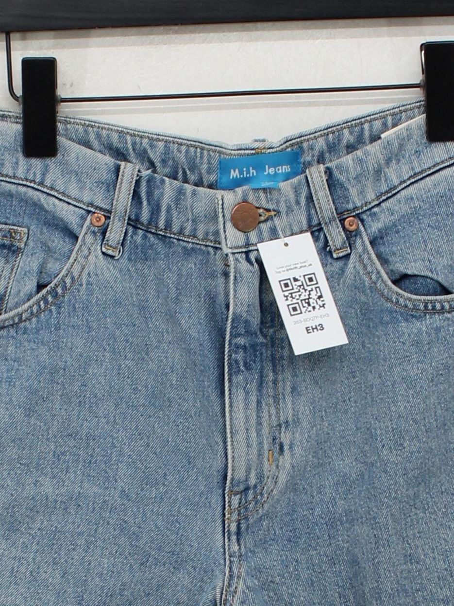 M.i.h Jeans Women's Shorts W 31 in Blue 100% Cotton Cut-Off - Image 3