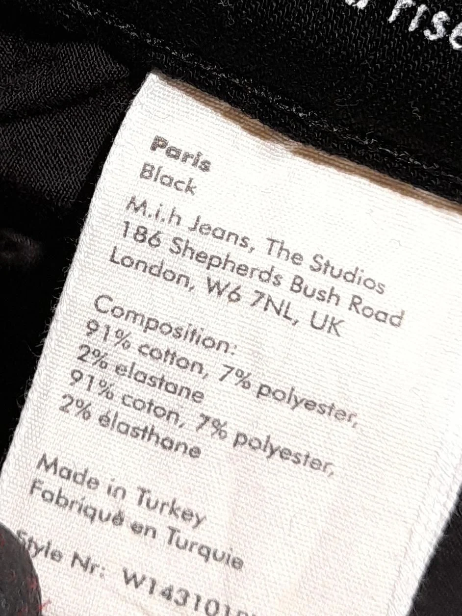 M.i.h Jeans Women's Trousers UK 32 Black Cotton with Polyester, Elastane Chino - Image 6