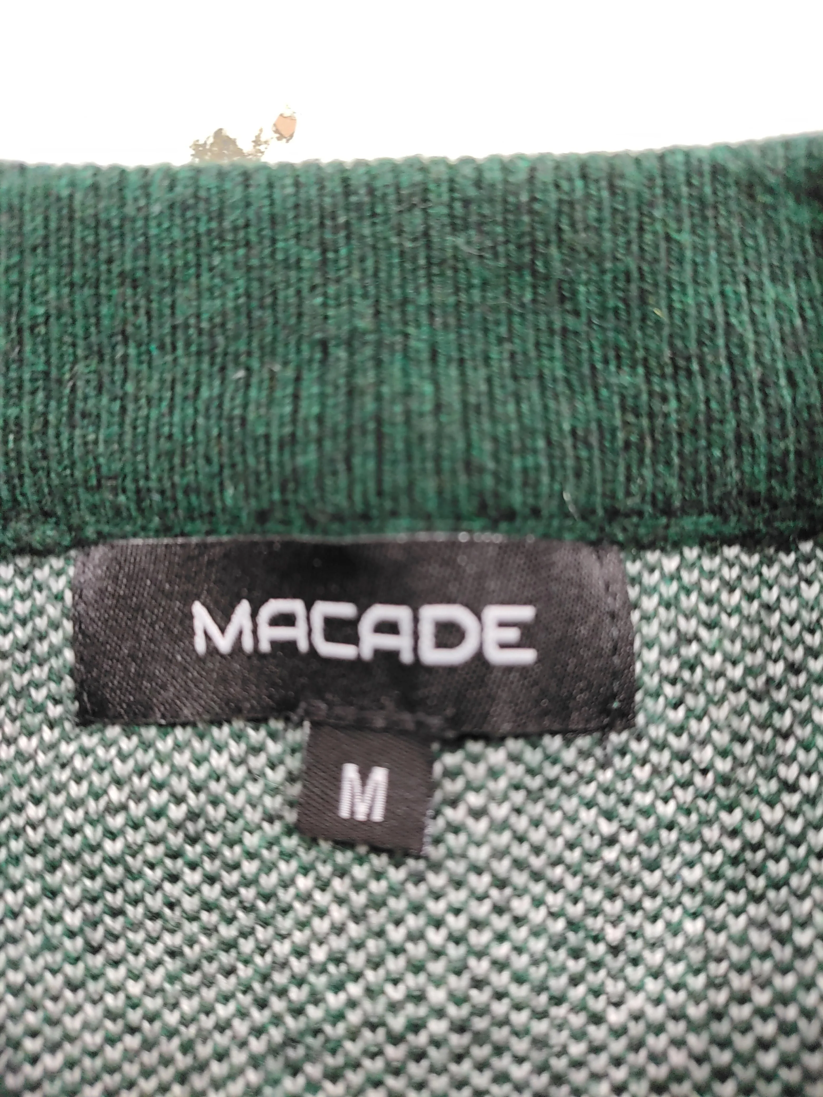 Macade Men's Jumper M Green Graphic Cotton with Cashmere Crew Neck Pullover - Image 5