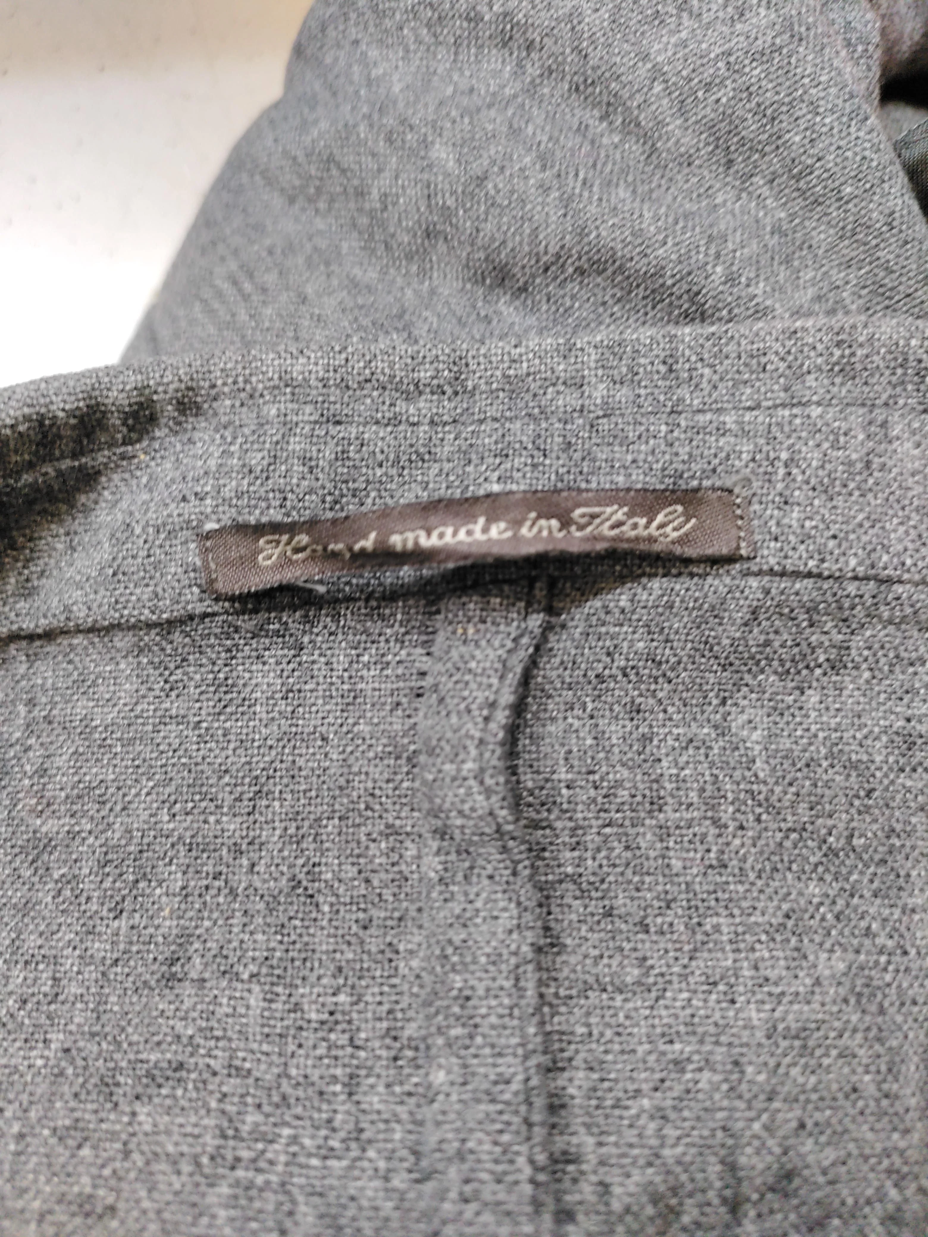 Made In Italy Men's Blazer Chest: 38 in Grey 100% Other Overcoat - Image 5