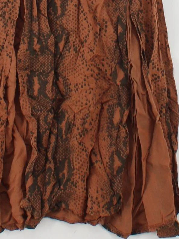 Made in Italy Shirt Midi Dress UK12 in Brown - Image 4