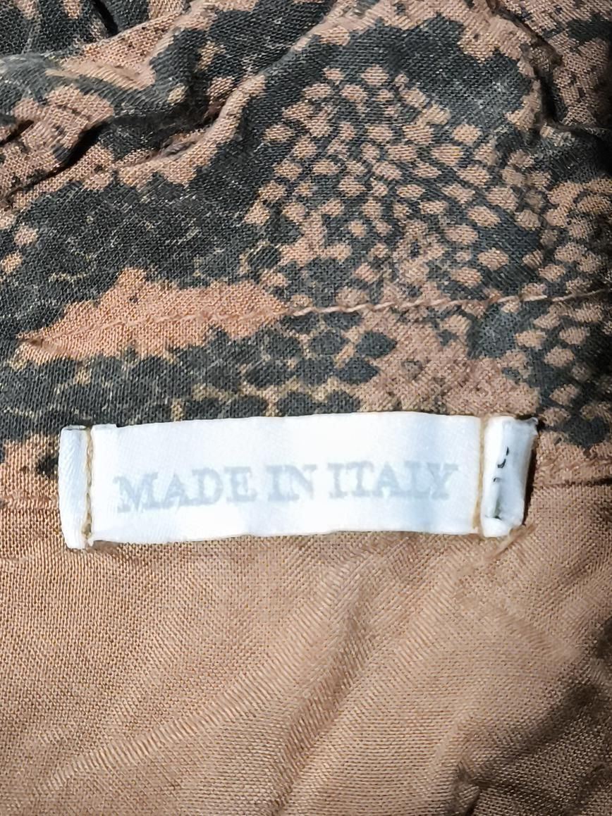 Made in Italy Shirt Midi Dress UK12 in Brown - Image 5
