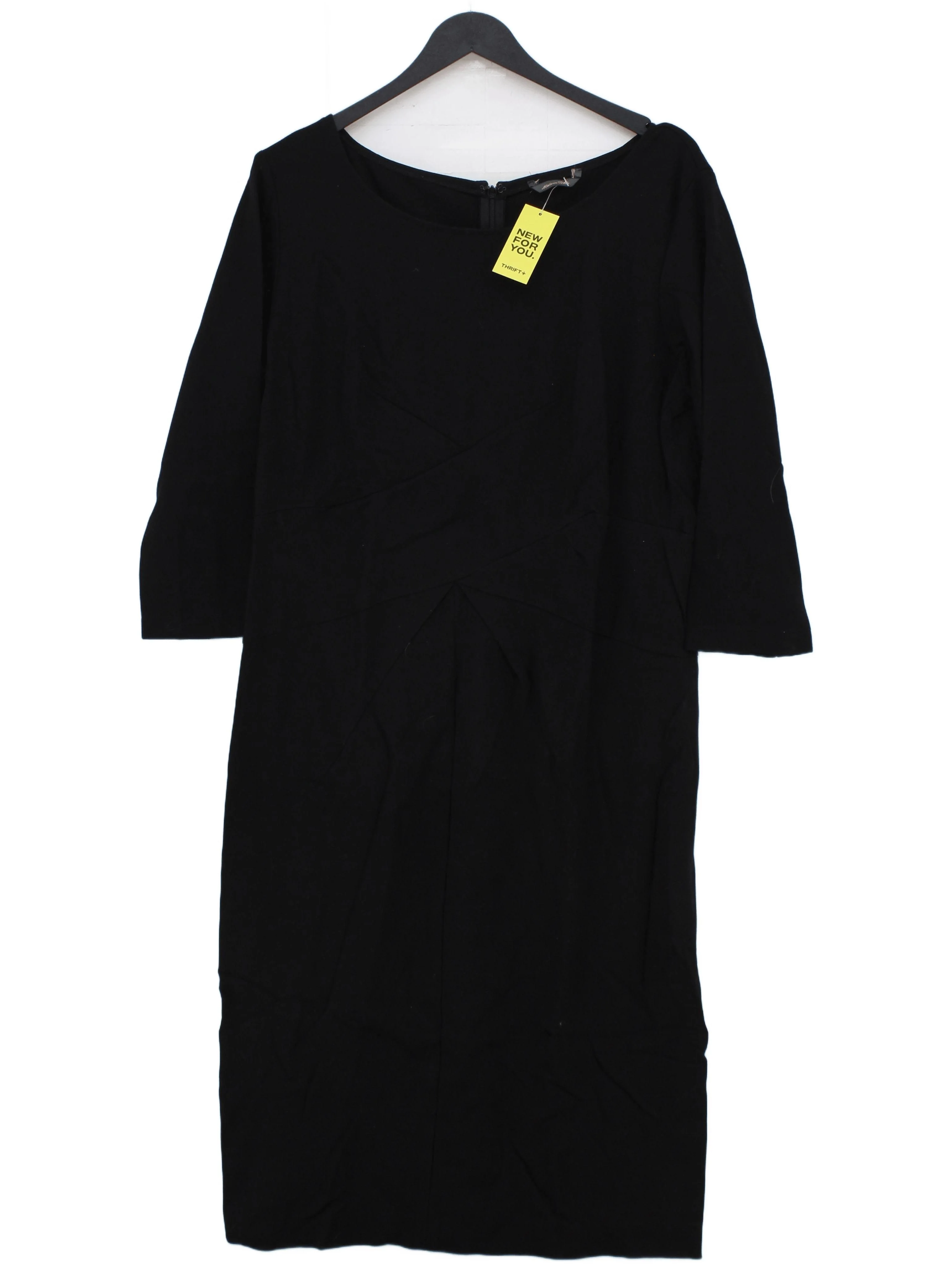 Made in Italy T-Shirt Midi Dress UK2 in Black