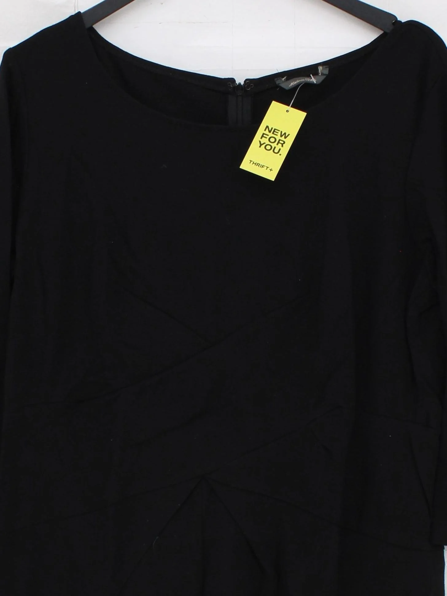 Made in Italy T-Shirt Midi Dress UK2 in Black - Image 3