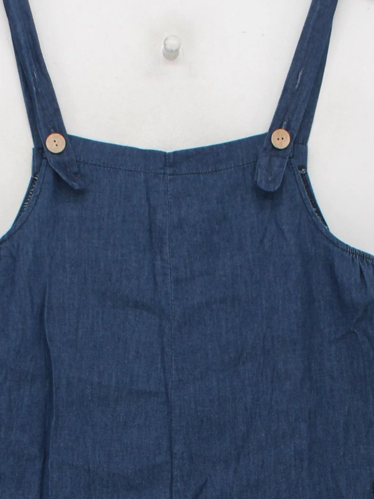 Made In Italy Women's Jumpsuit M Blue 100% Cotton Wide-Leg Jumpsuit - Image 3