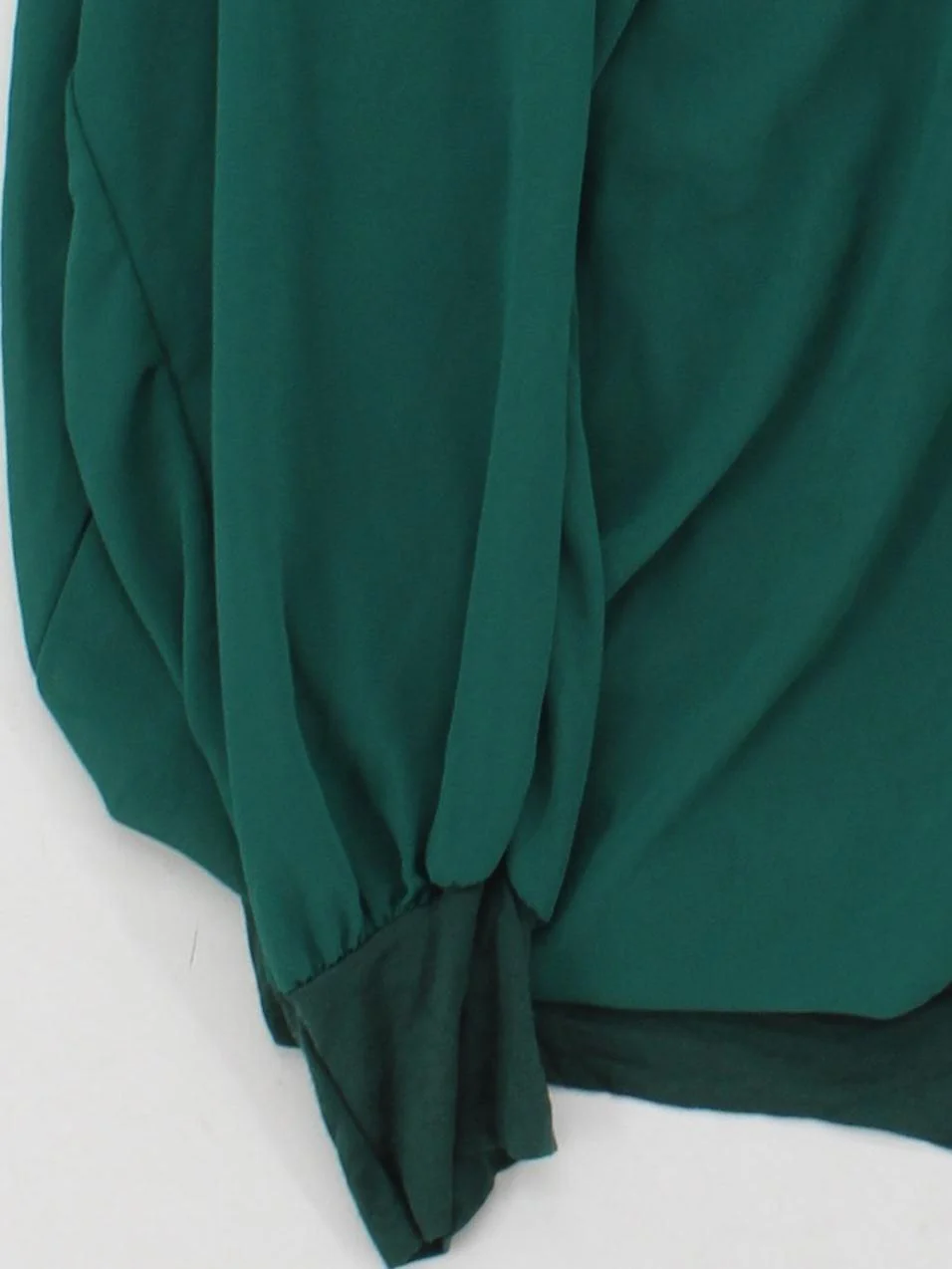 Made In Italy Women's Top L Green Viscose with Elastane Basic - Image 4