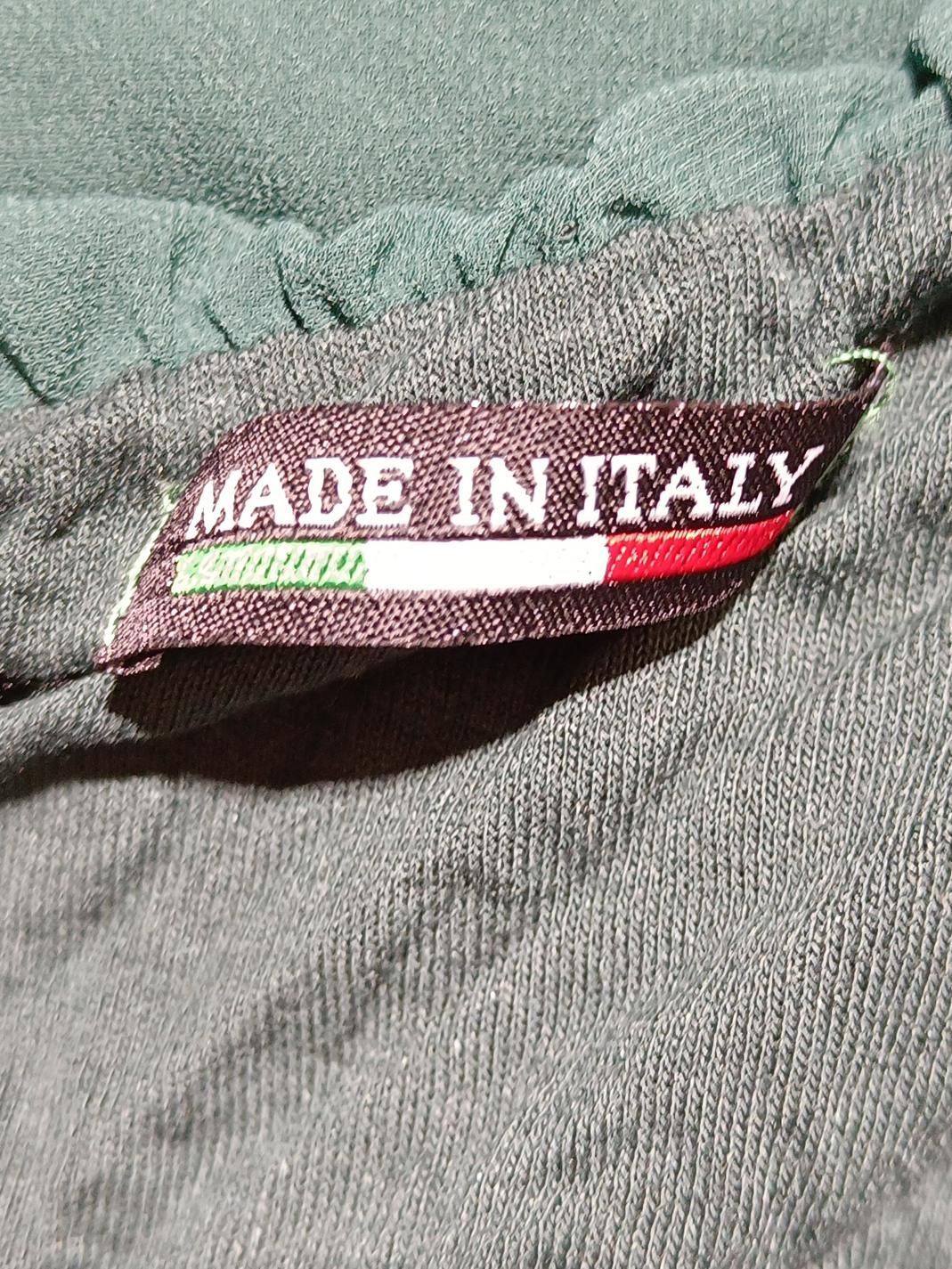 Made In Italy Women's Top L Green Viscose with Elastane Basic - Image 5
