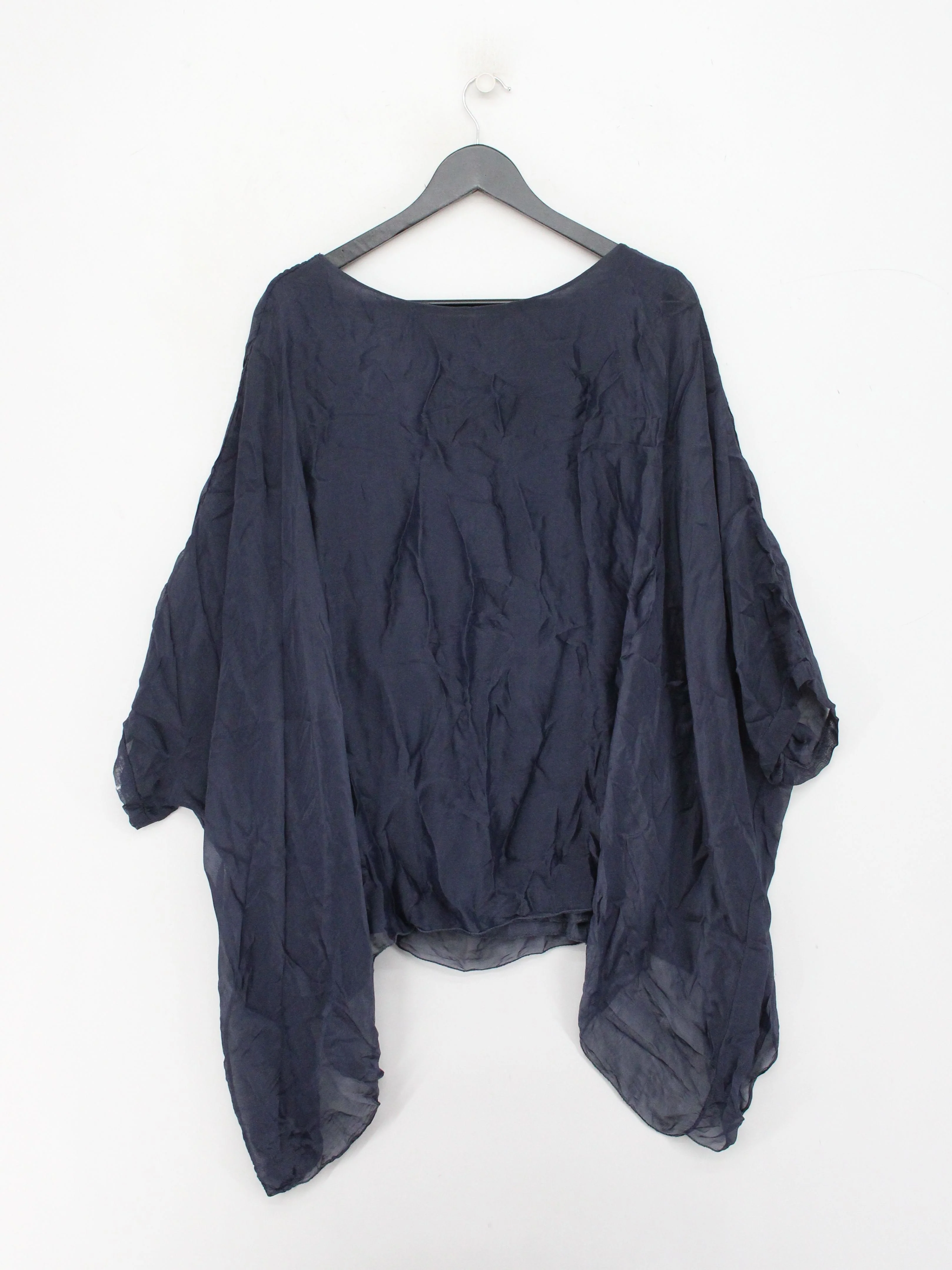Made In Italy Women's Top M Blue Viscose with Elastane Basic - Image 2