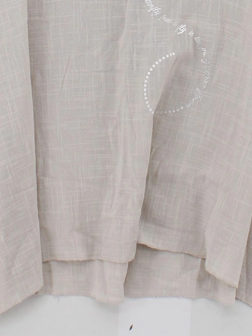 Made In Italy Women's Top M Cream 100% Cotton Basic - Image 4