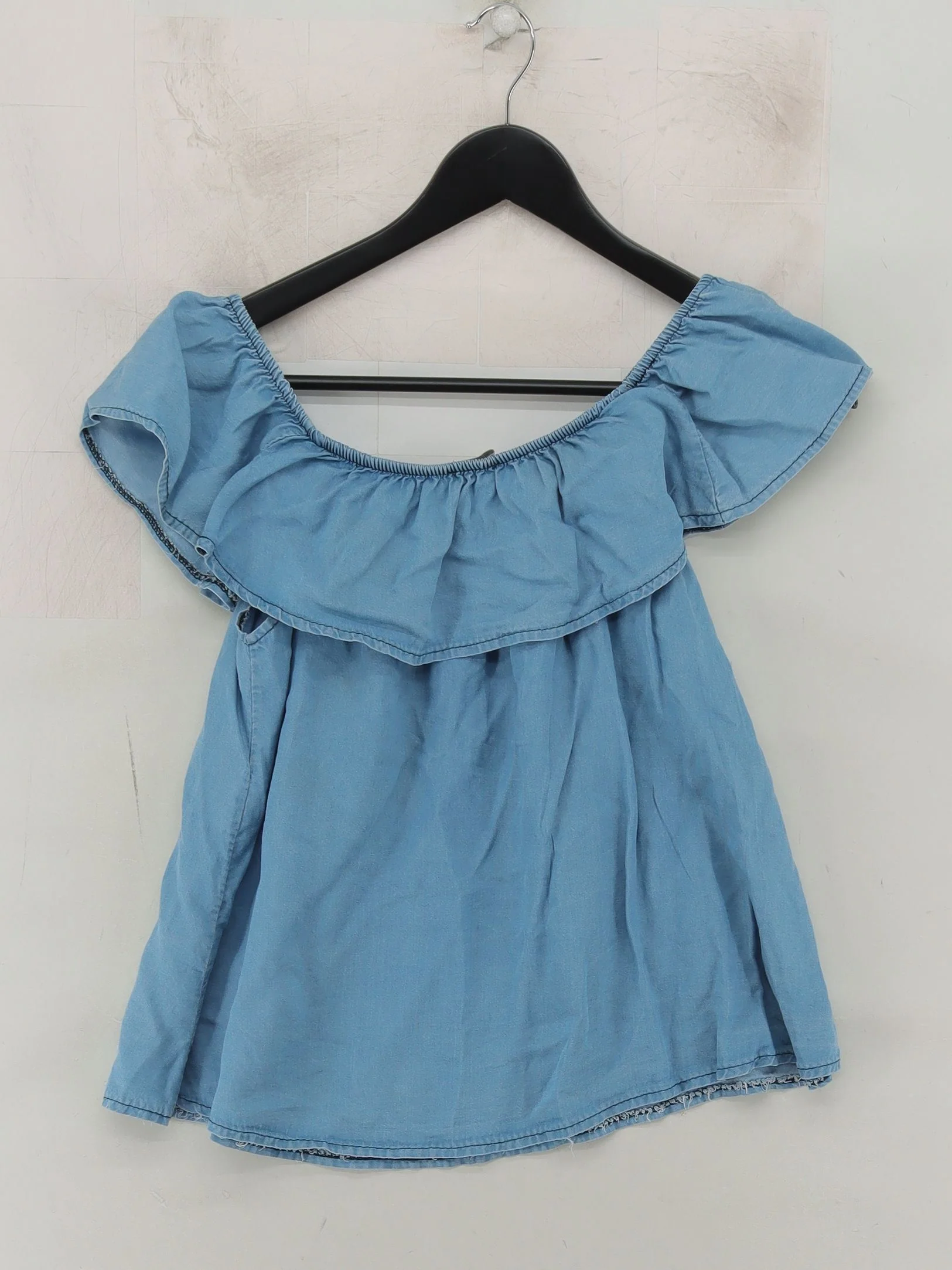 Made In Italy Women's Top S Blue 100% Lyocell Modal Basic - Image 2