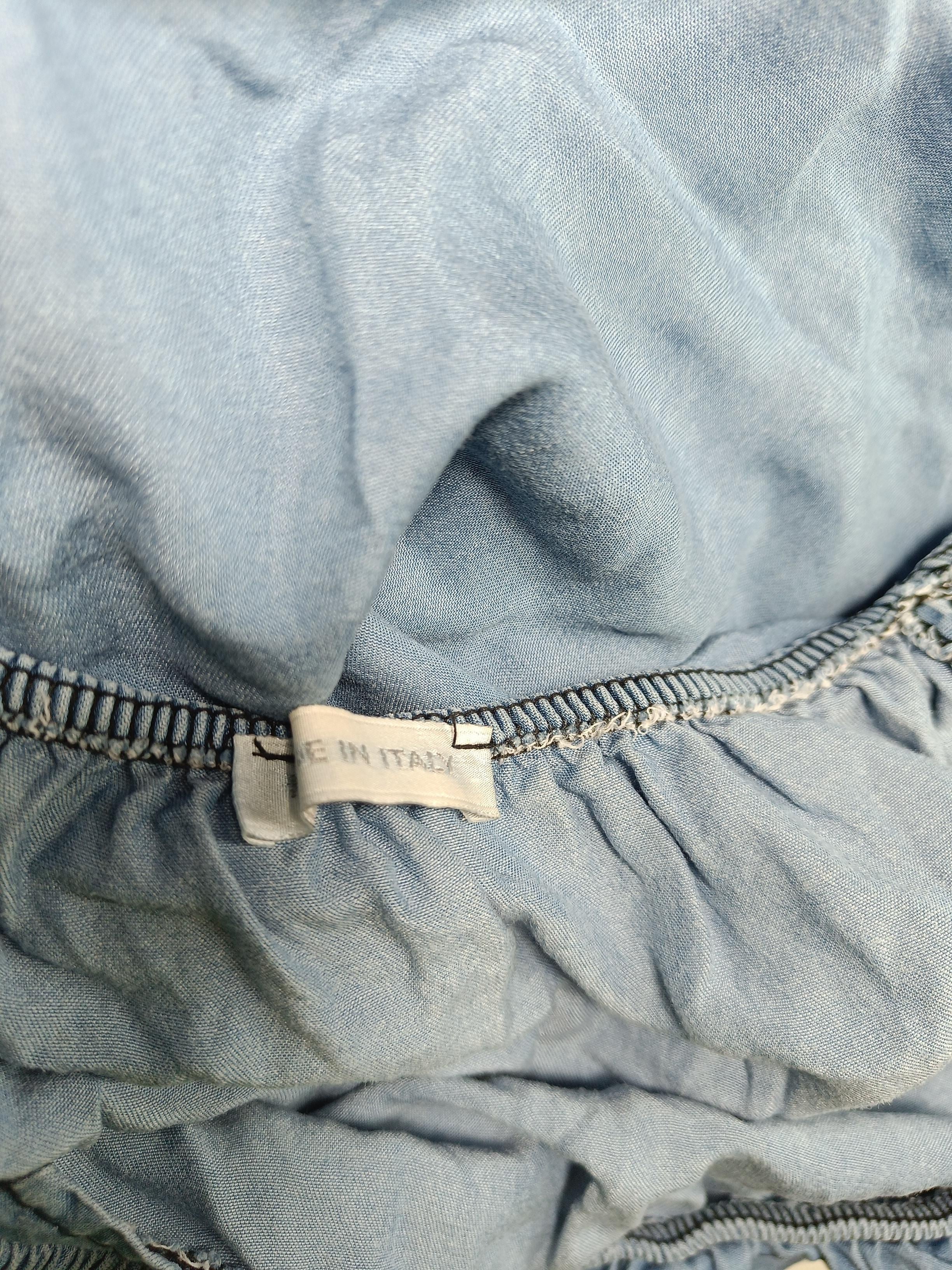 Made In Italy Women's Top S Blue 100% Lyocell Modal Basic - Image 6