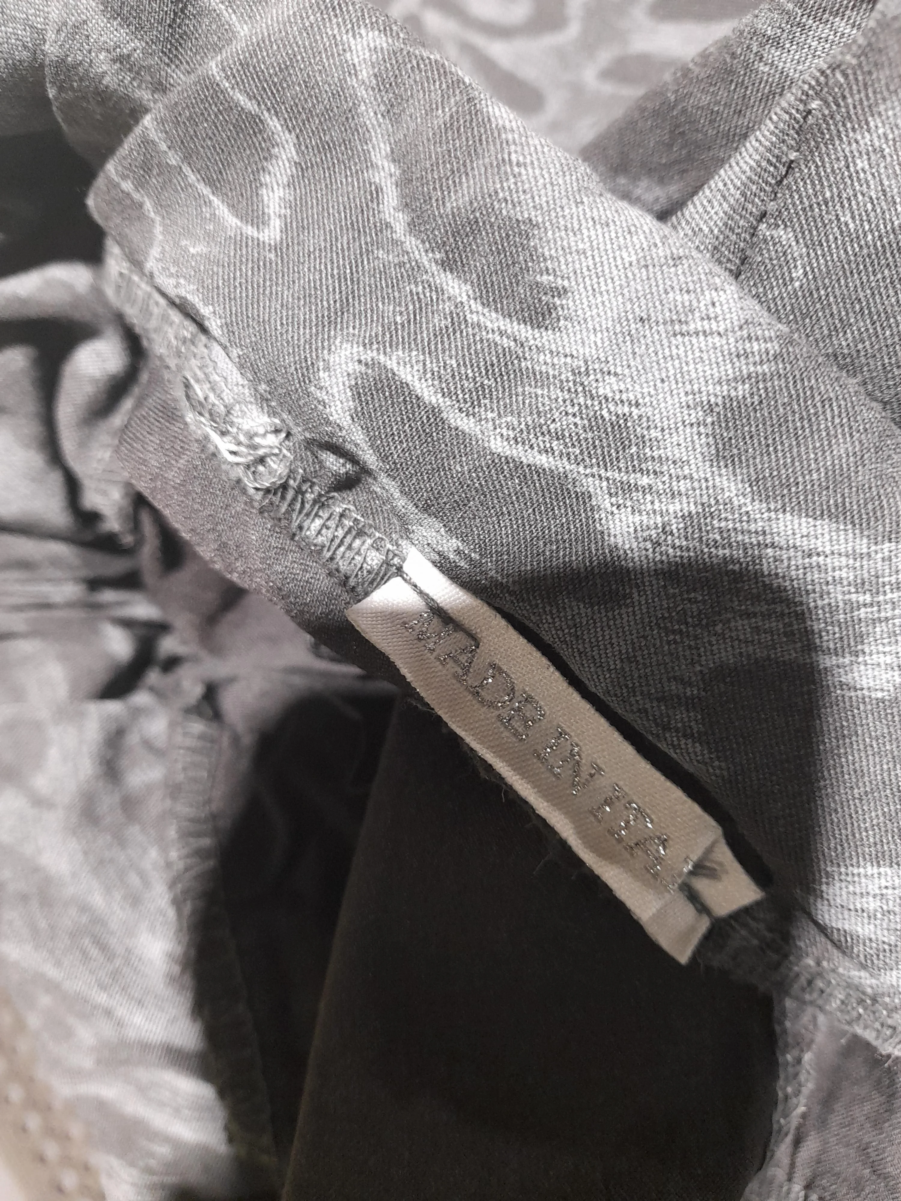 Made In Italy Women's Trousers M Grey Viscose with Nylon, Elastane Sweatpants - Image 5