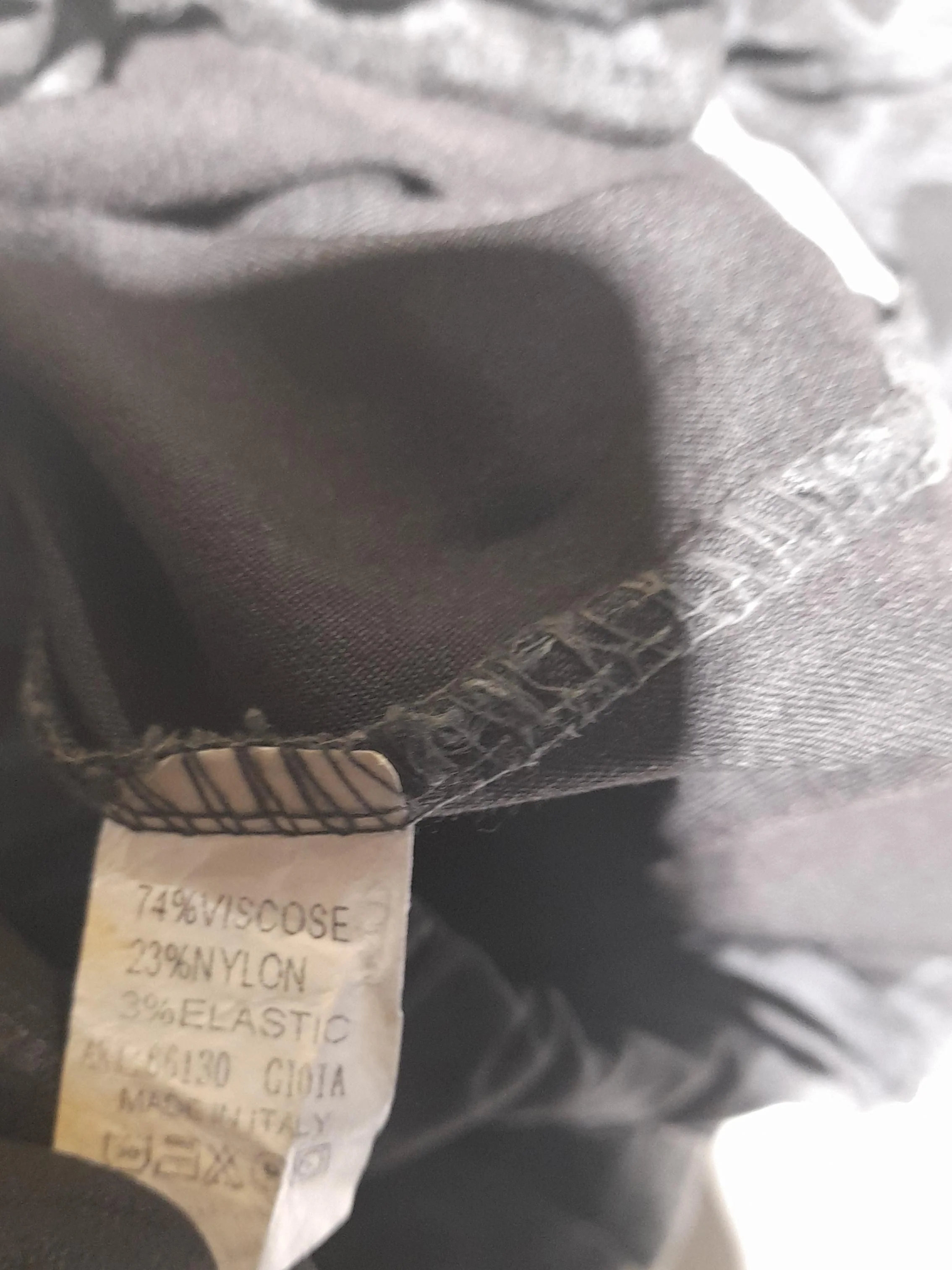 Made In Italy Women's Trousers M Grey Viscose with Nylon, Elastane Sweatpants - Image 6